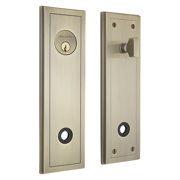 Keyed R051 Hollywood Hills Rose - Satin Brass & Black | Baldwin