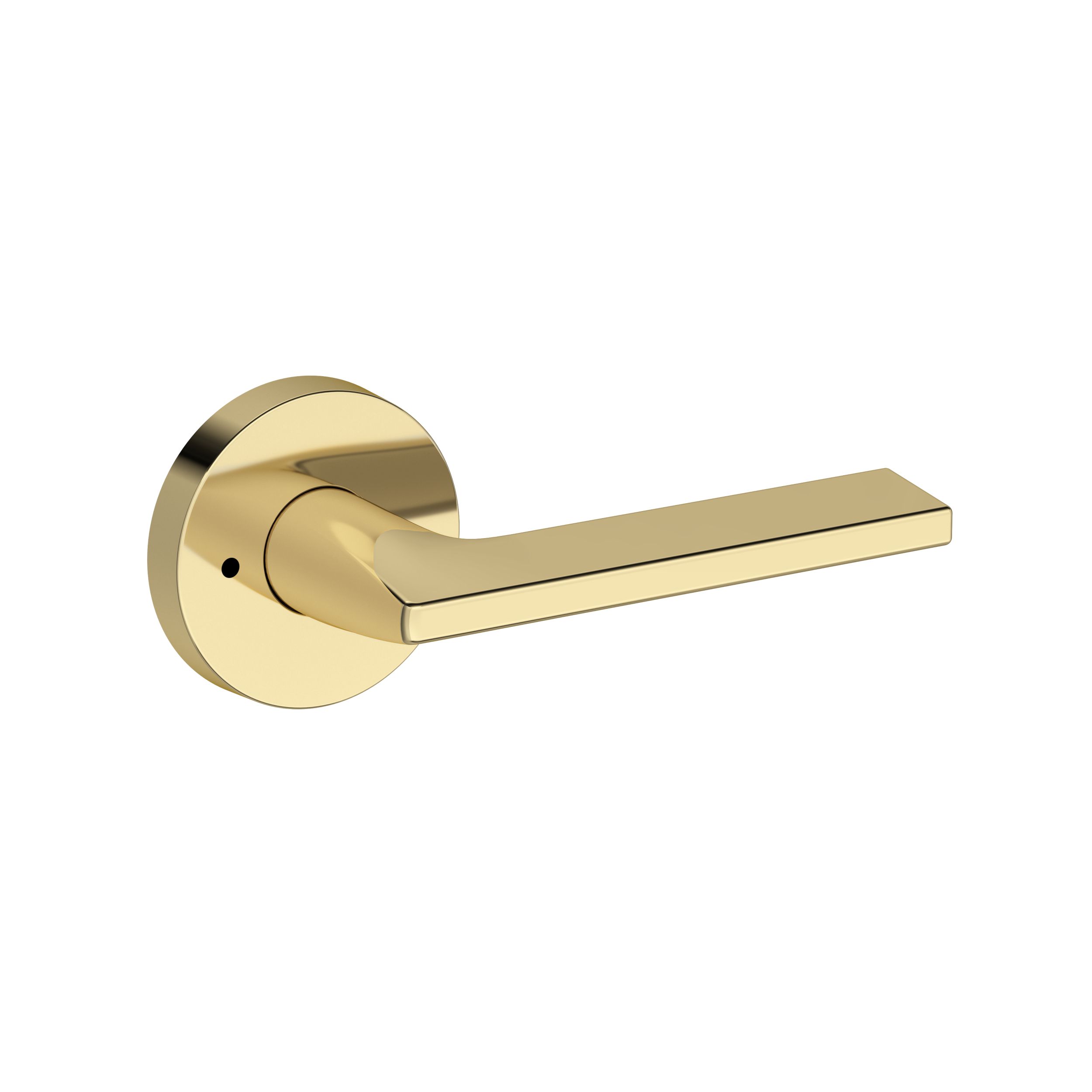 Anaheim Hills Lever with Contemporary Round Rose- Privacy