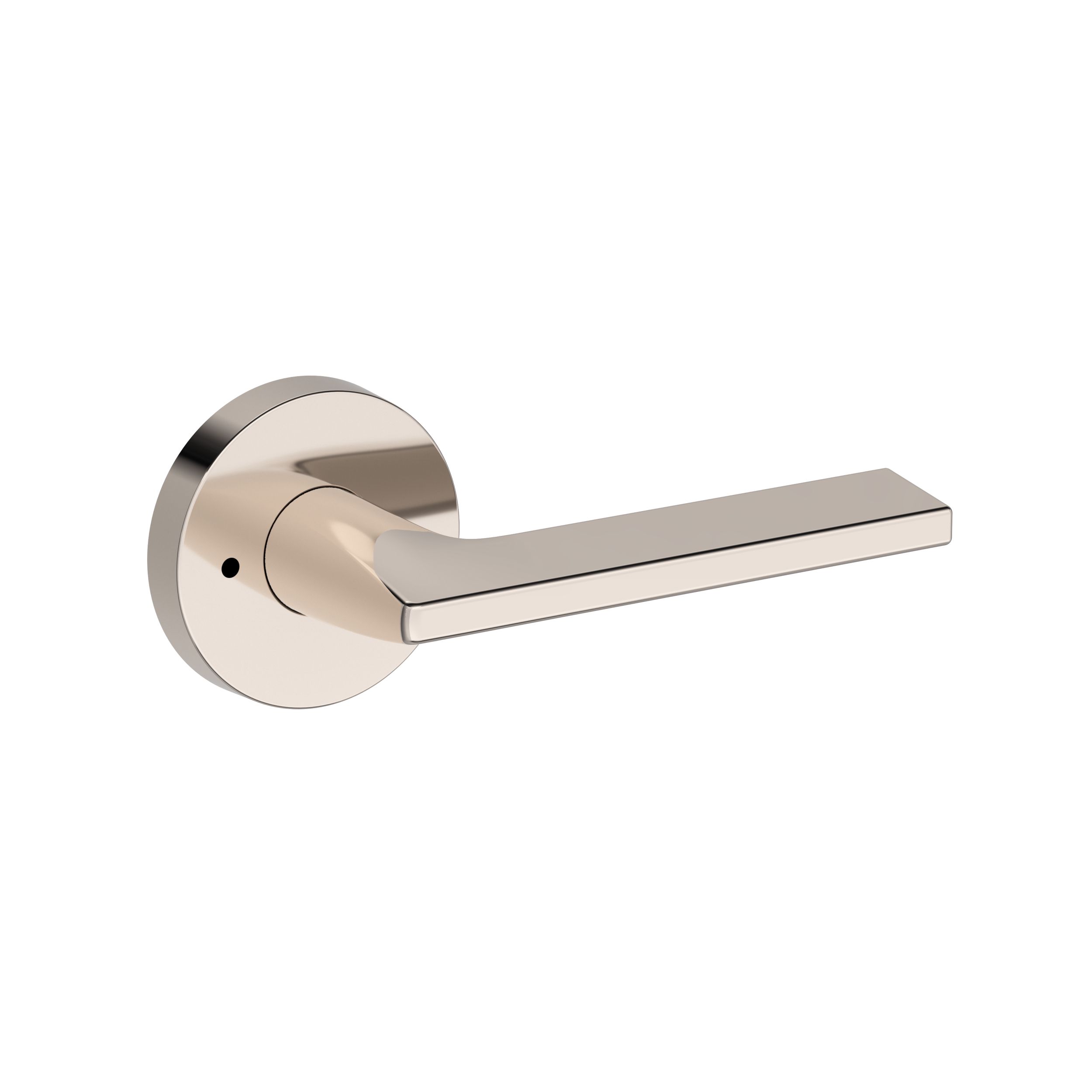 Anaheim Hills Lever with Contemporary Round Rose- Privacy