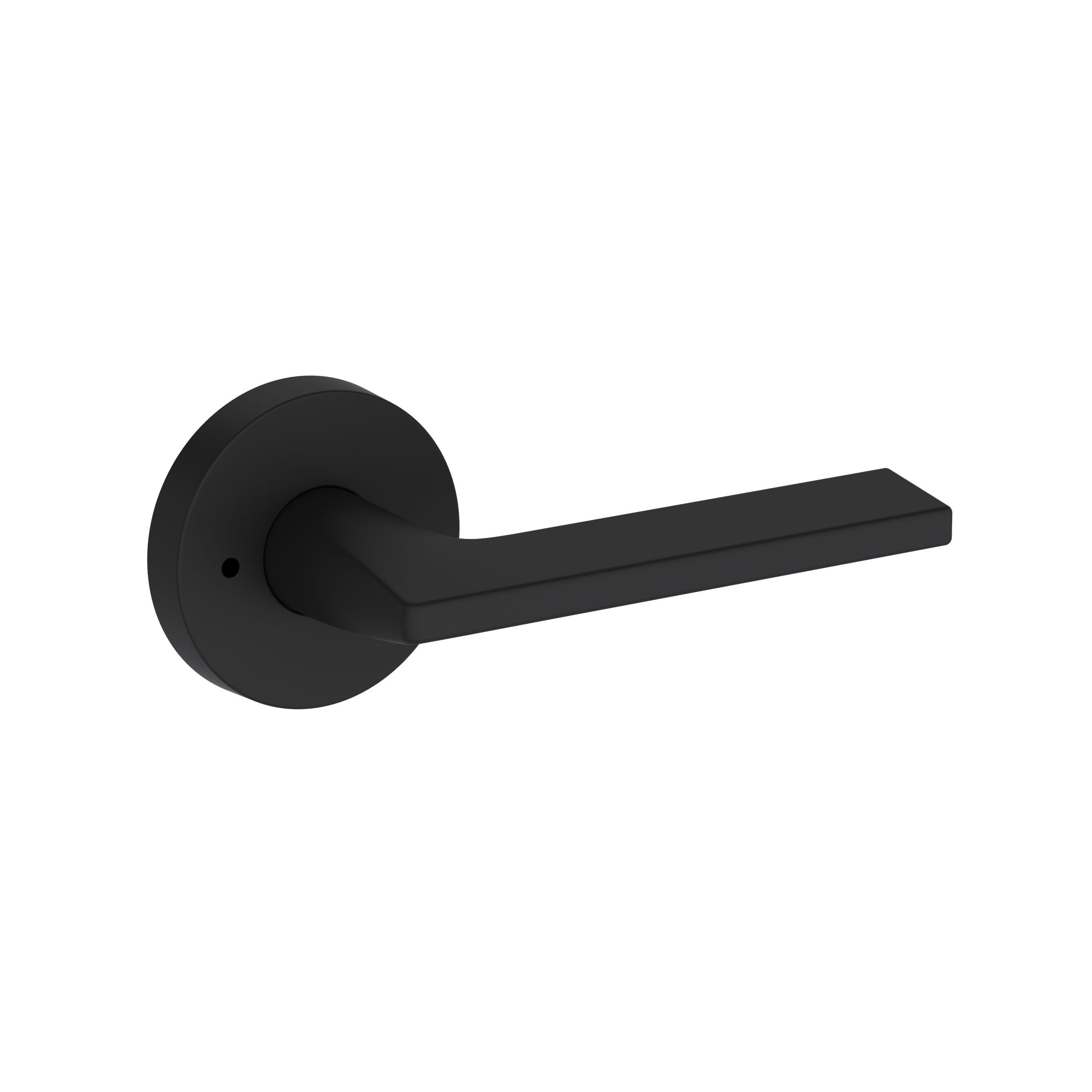 Anaheim Hills Lever with Contemporary Round Rose- Privacy