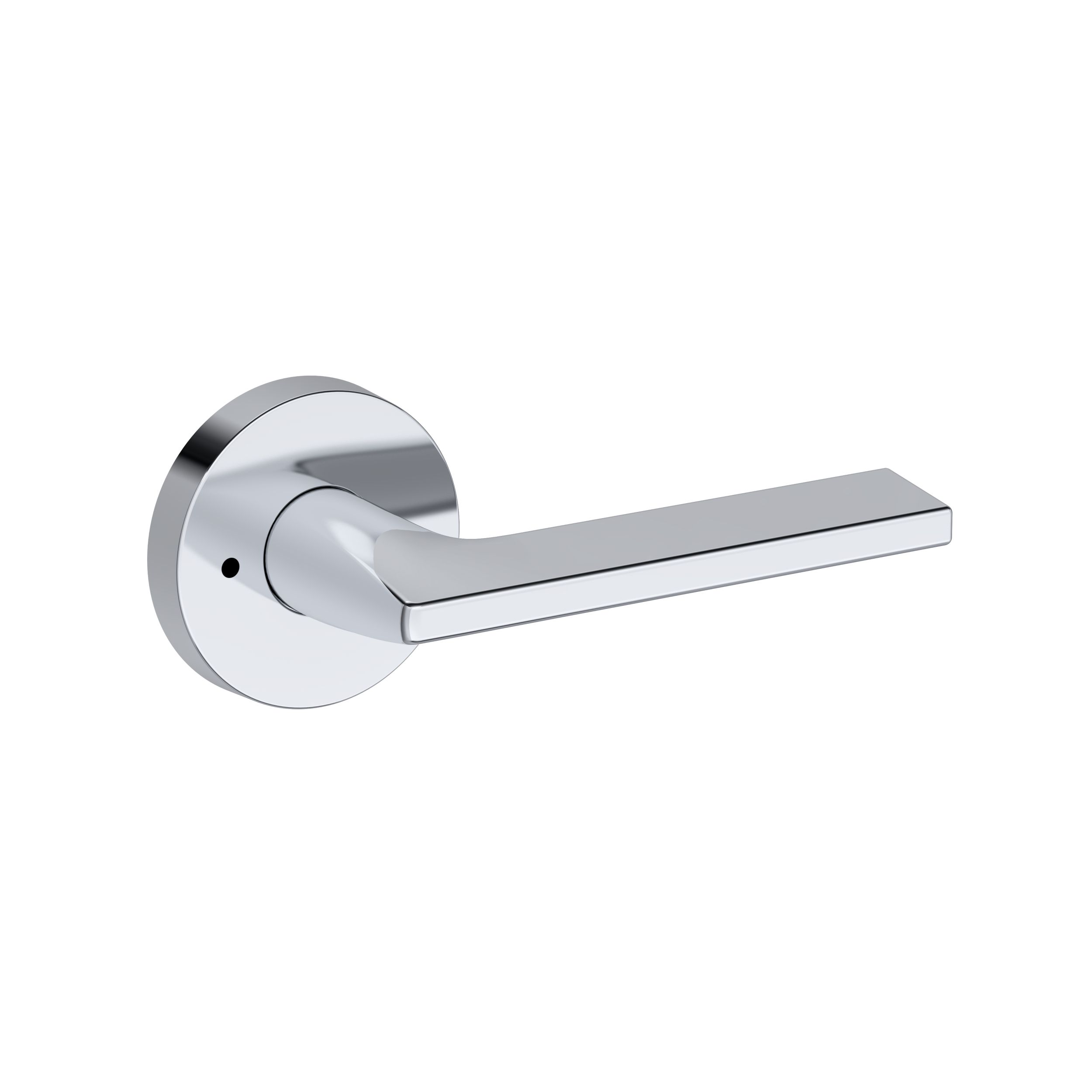 Anaheim Hills Lever with Contemporary Round Rose- Privacy