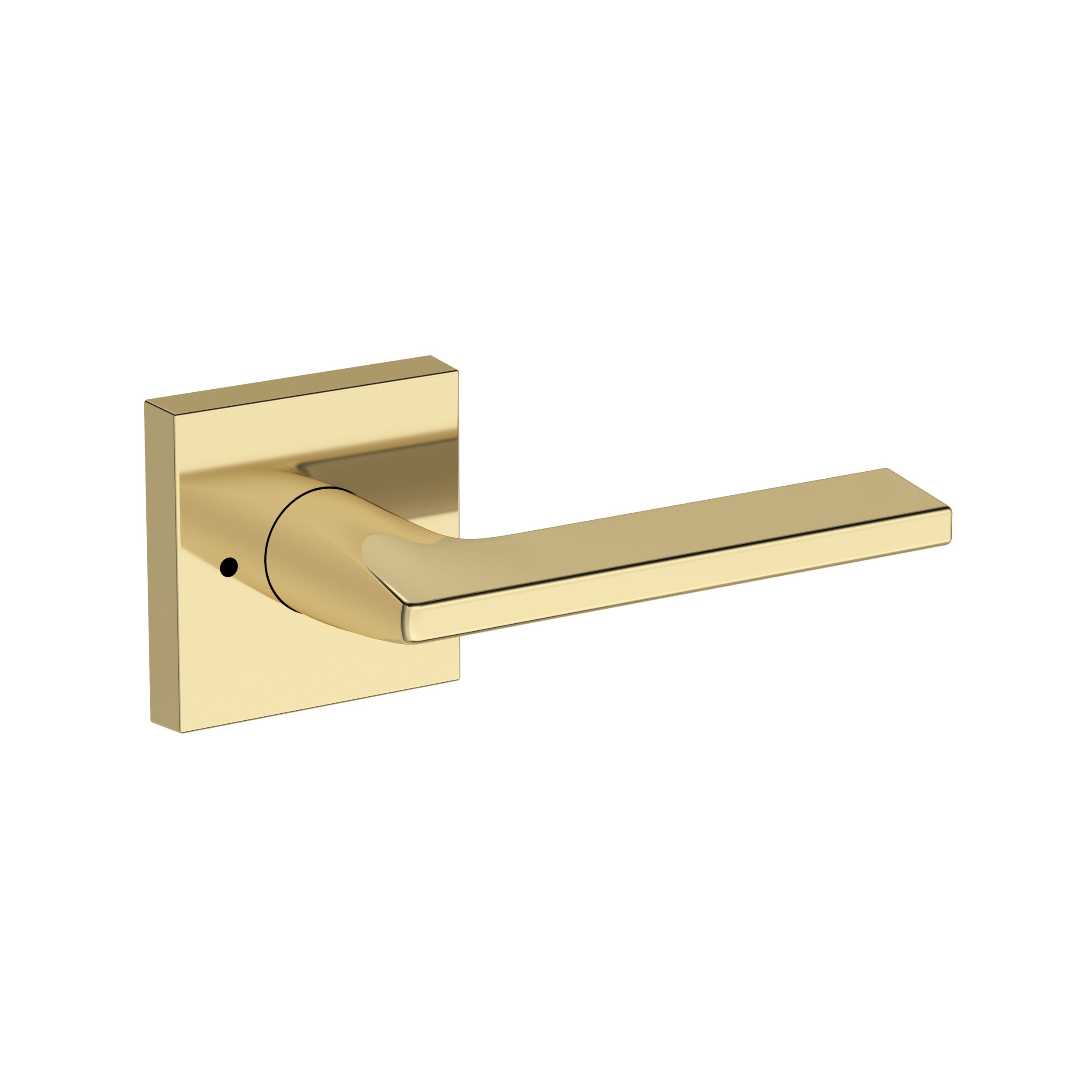 Anaheim Hills Lever with Contemporary Square Rose- Privacy