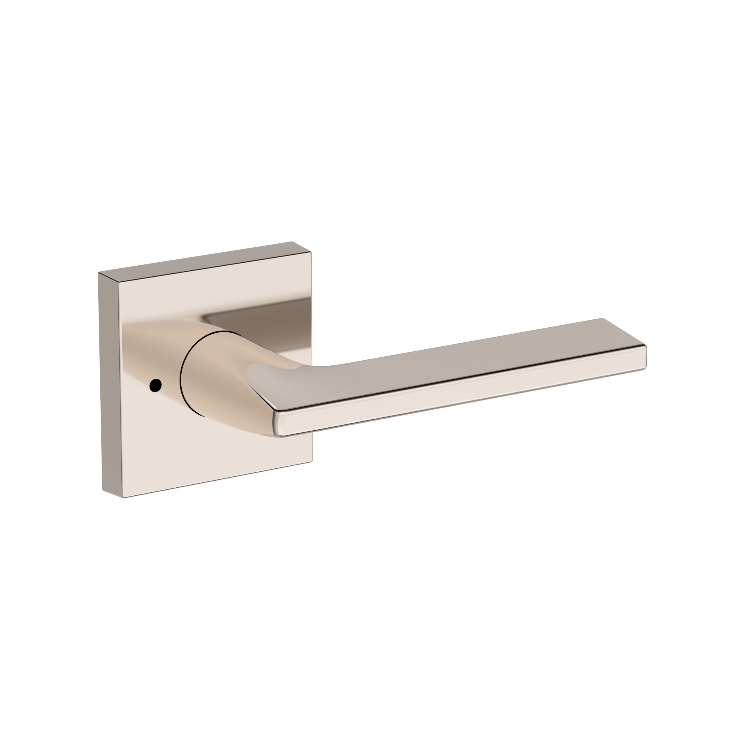 Anaheim Hills Lever with Contemporary Square Rose- Privacy