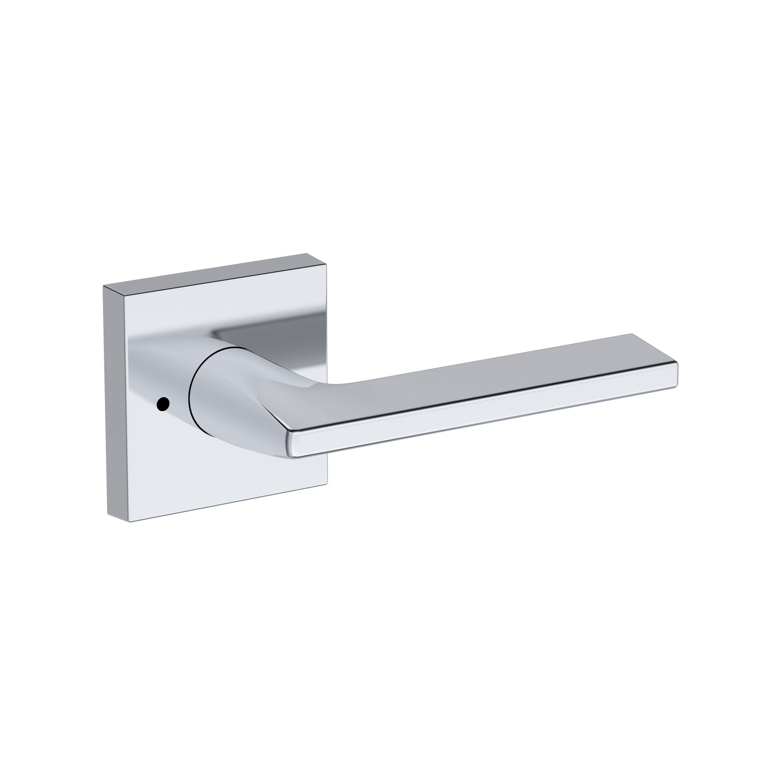 Anaheim Hills Lever with Contemporary Square Rose- Privacy