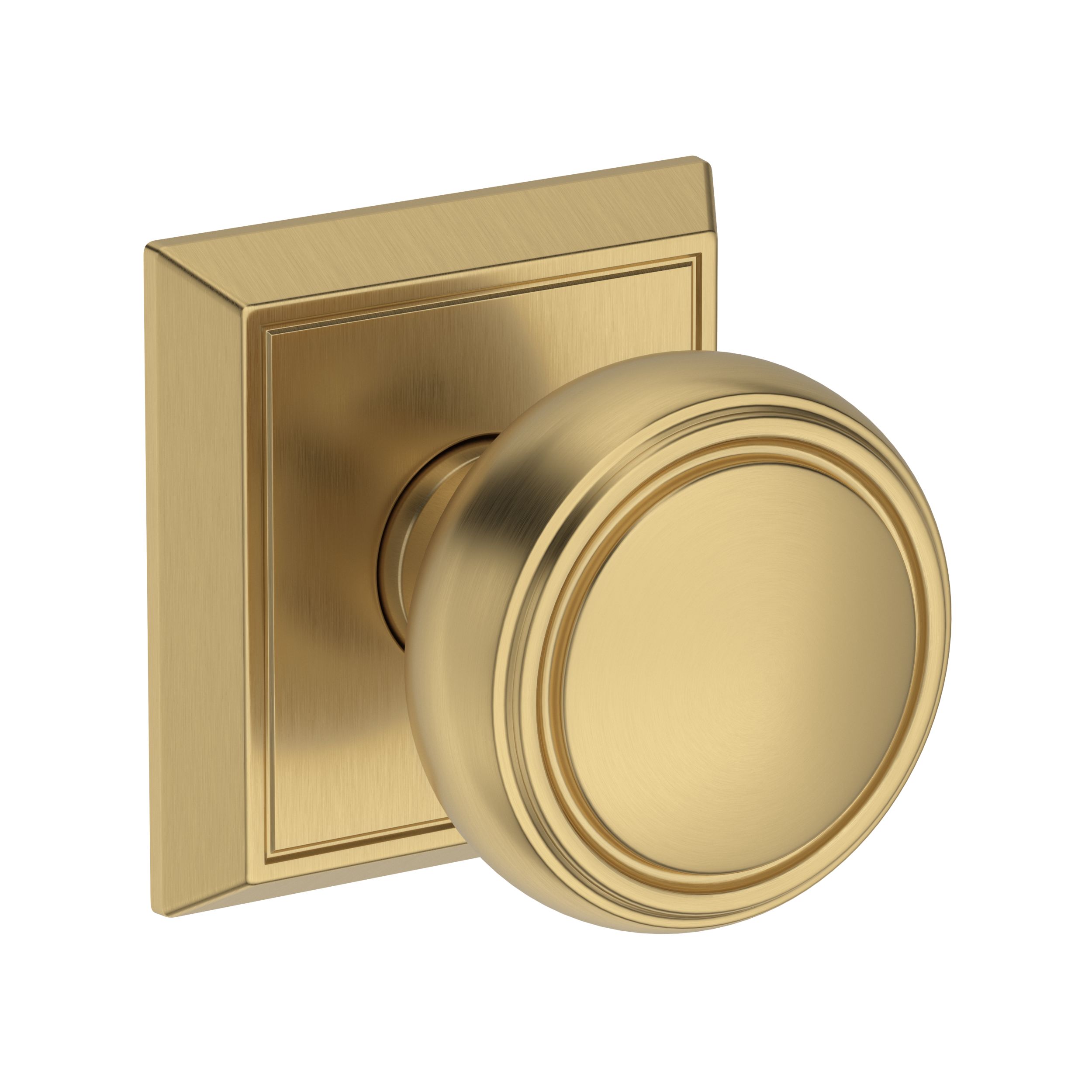Bremerton Knob with Chamfered Square Rose- Passage