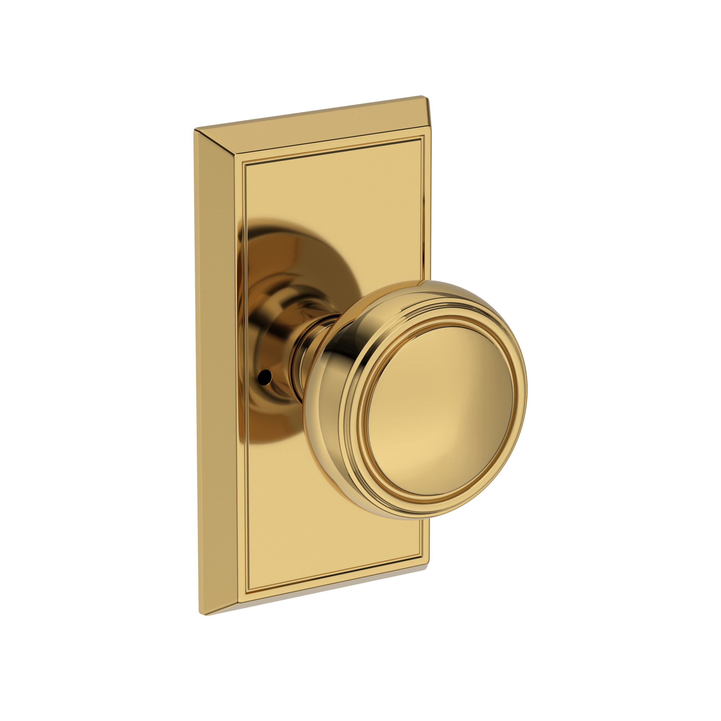 Bremerton Knob with Chamfered 5" Rose- Privacy