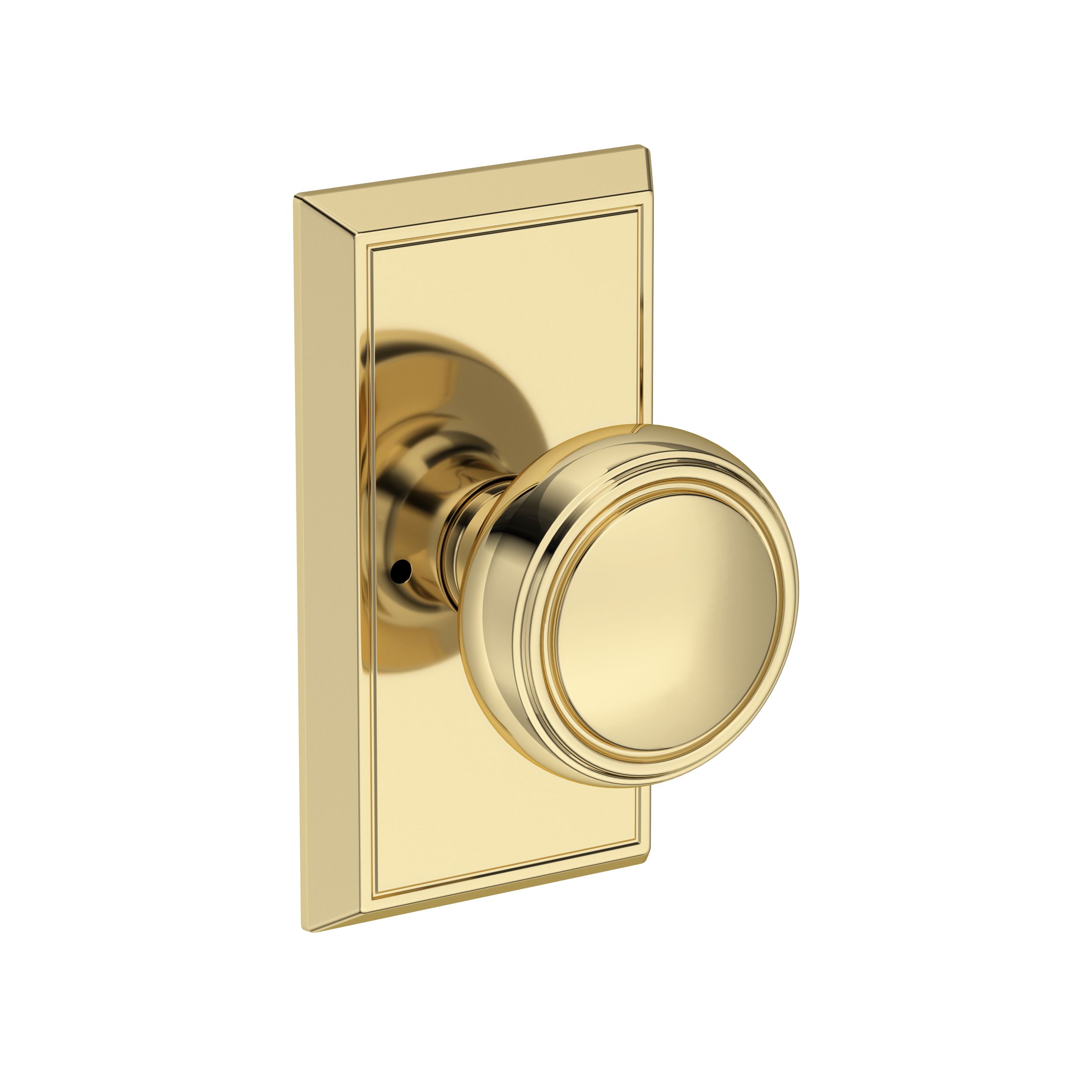Bremerton Knob with Chamfered 5" Rose- Privacy