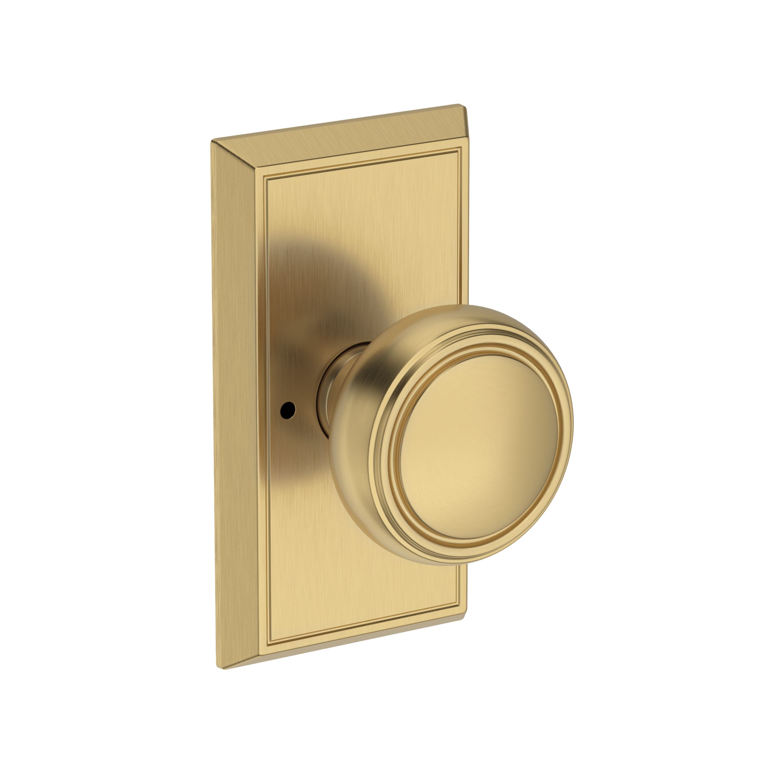 Bremerton Knob with Chamfered 5" Rose- Privacy