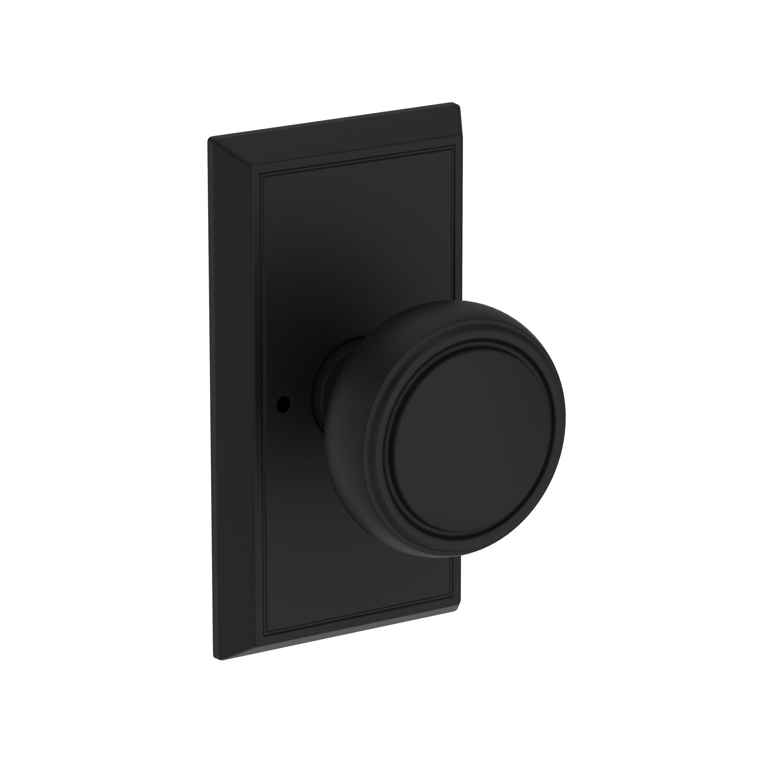 Bremerton Knob with Chamfered 5" Rose- Privacy