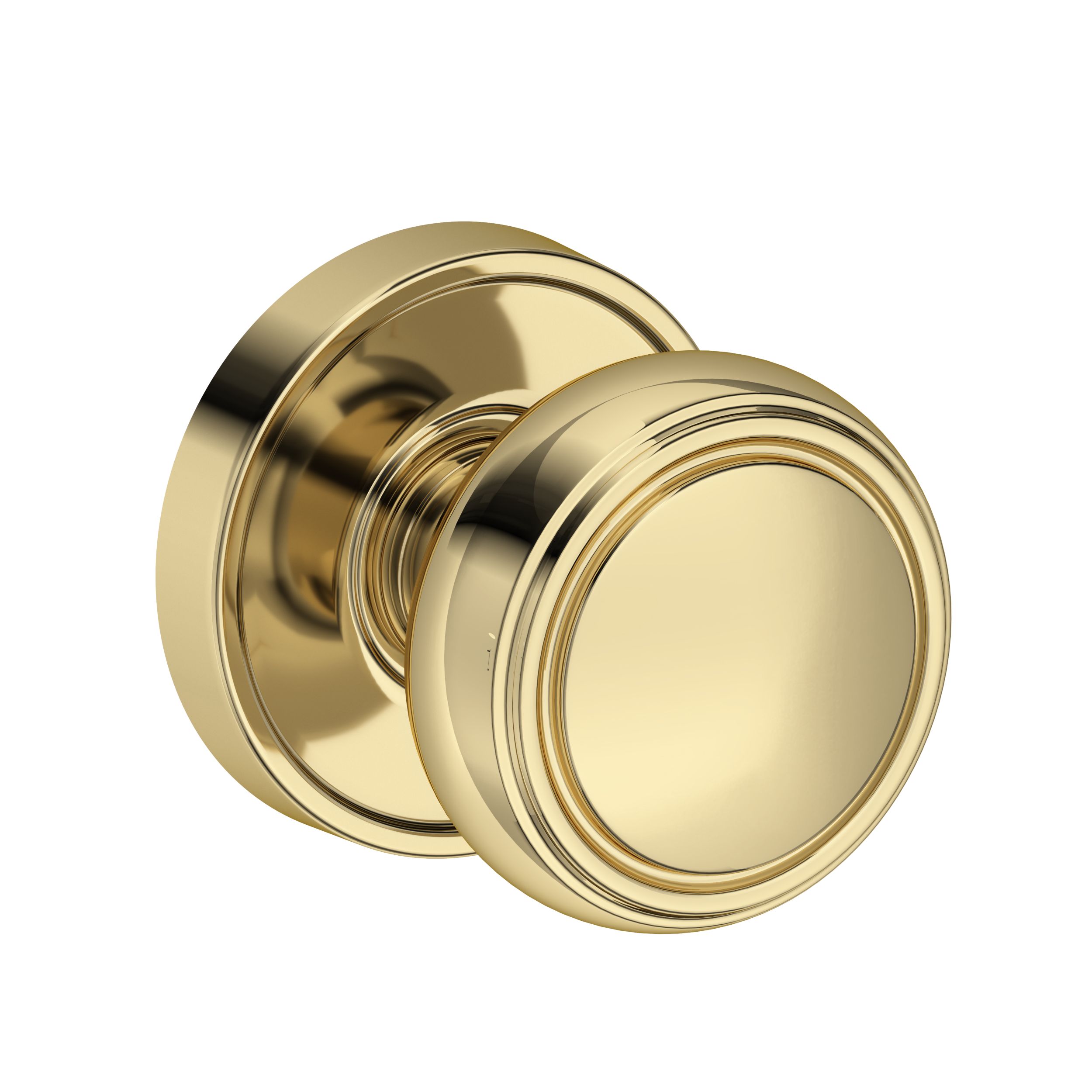 Bremerton Knob with Recessed Round Rose- Passage
