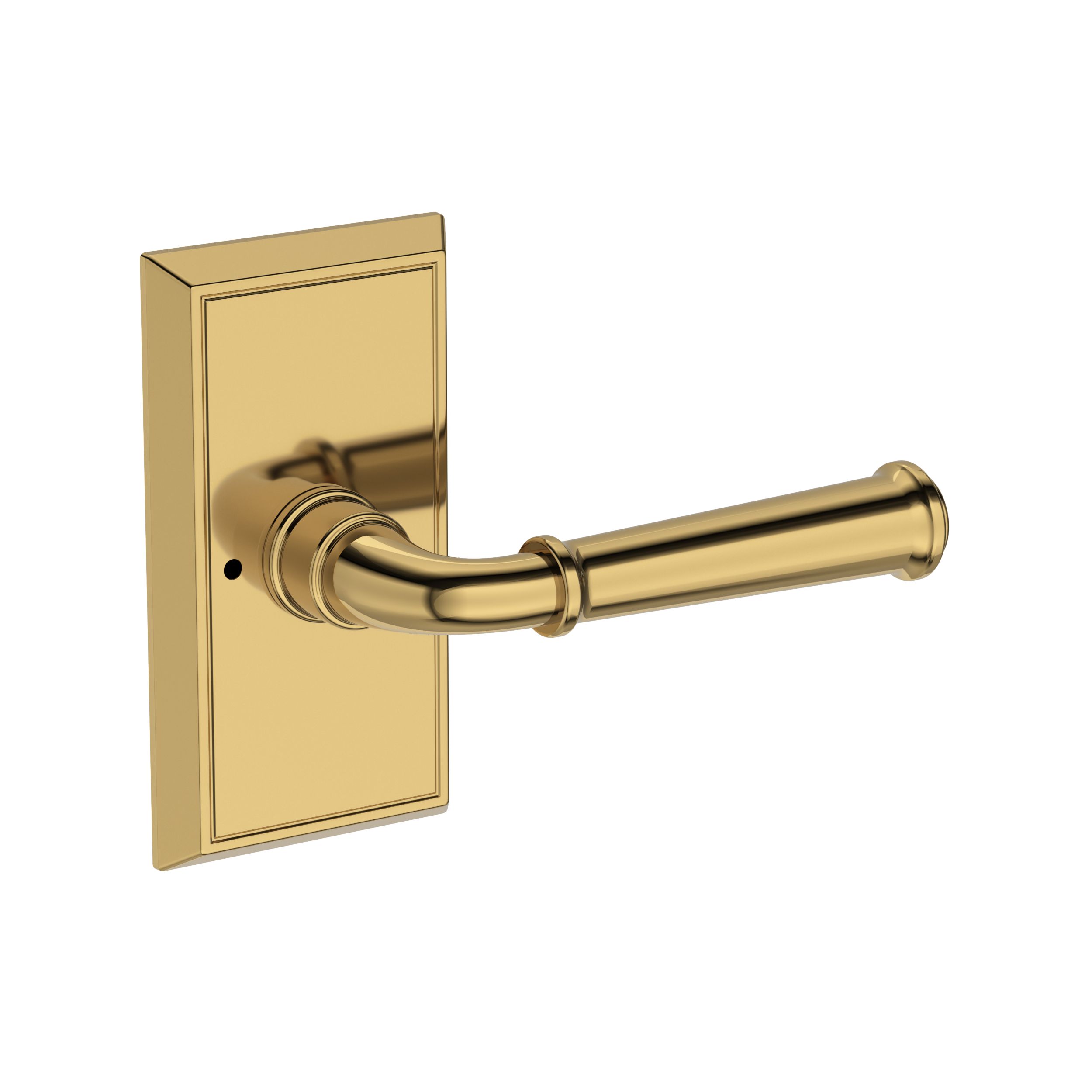 Dunsmoor Lever with Chamfered 5" Rose- Privacy