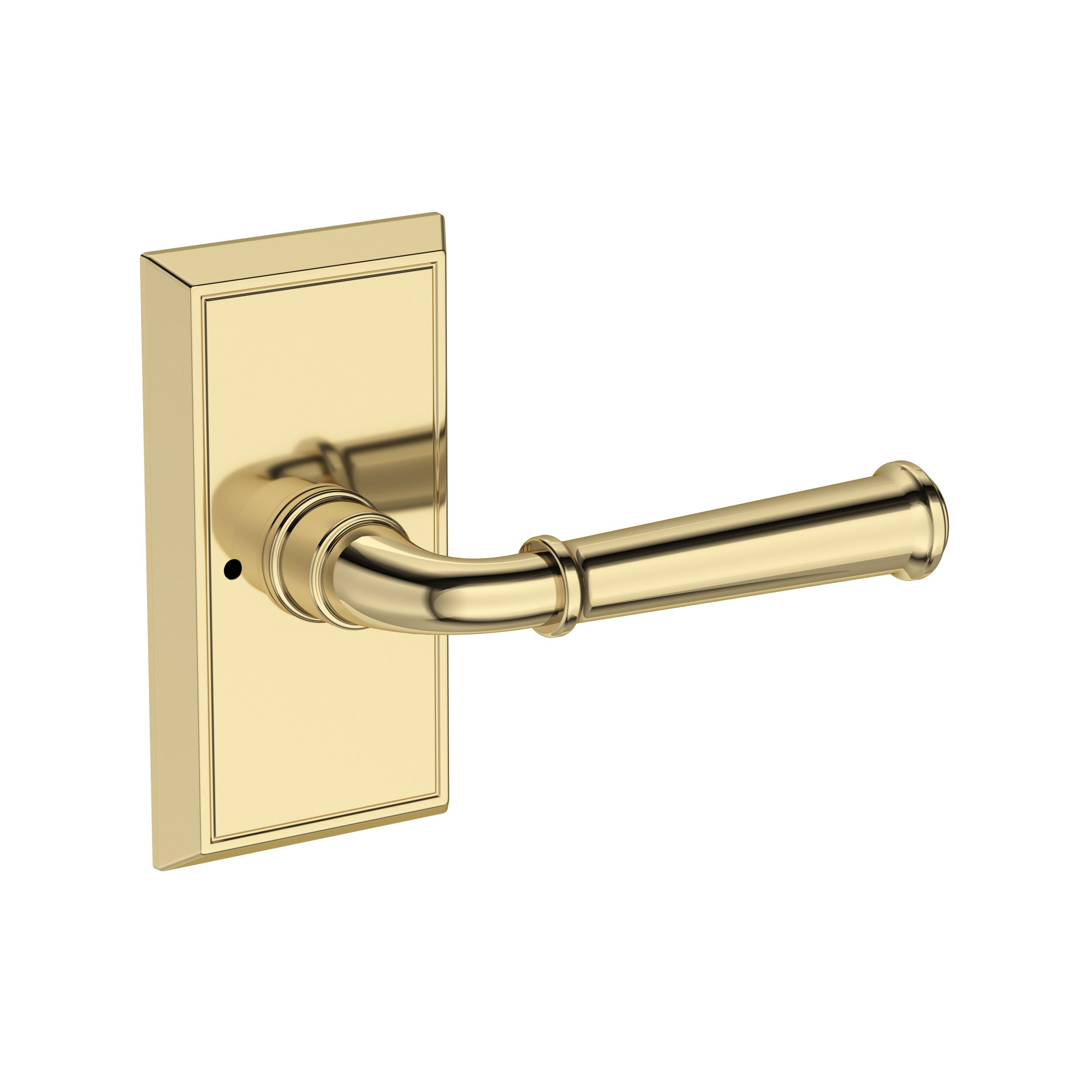 Dunsmoor Lever with Chamfered 5" Rose- Privacy