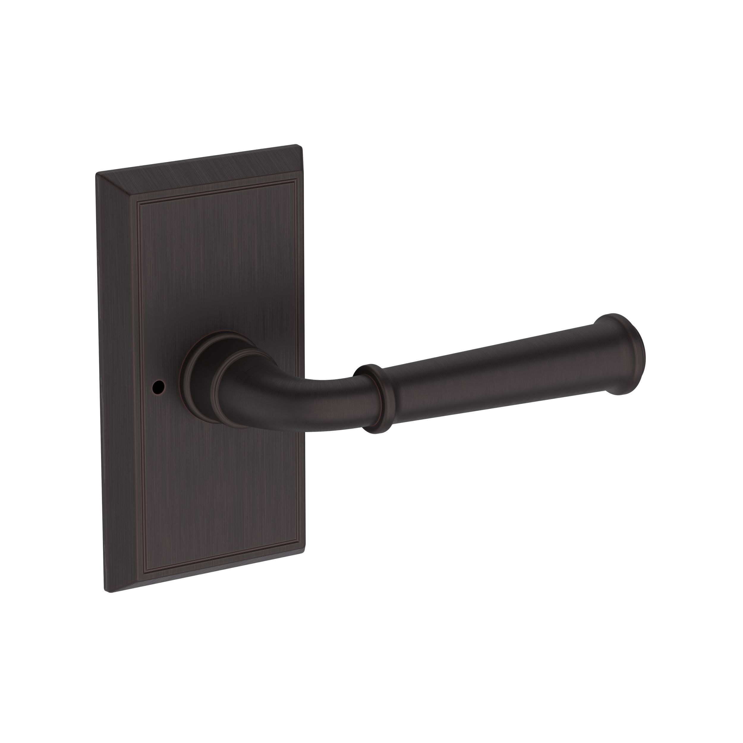 Dunsmoor Lever with Chamfered 5" Rose- Privacy