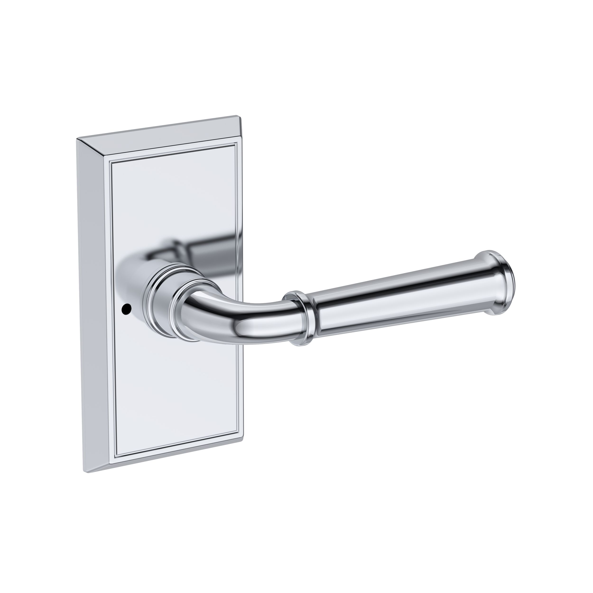 Dunsmoor Lever with Chamfered 5" Rose- Privacy