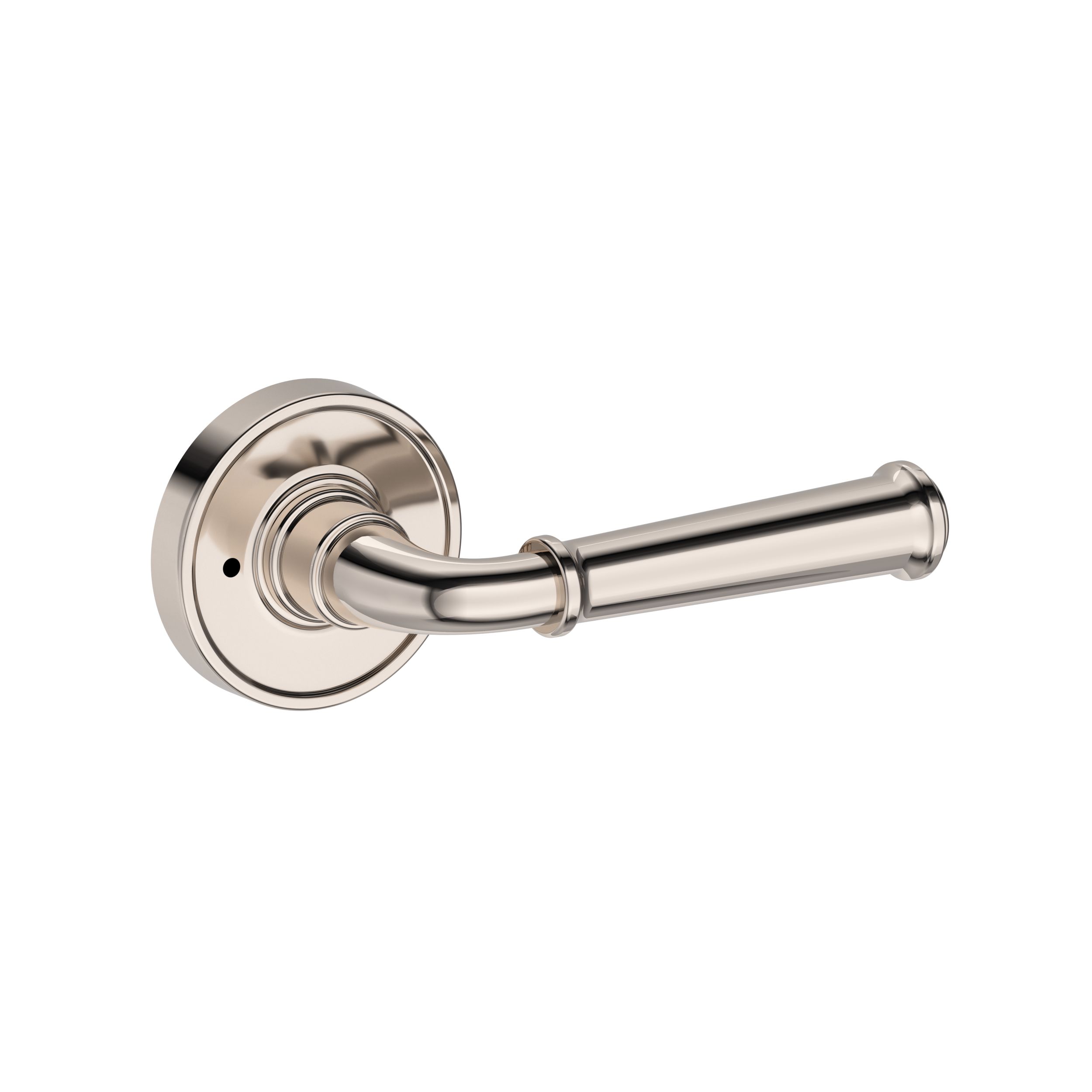 Dunsmoor Lever with Recessed Round Rose- Privacy
