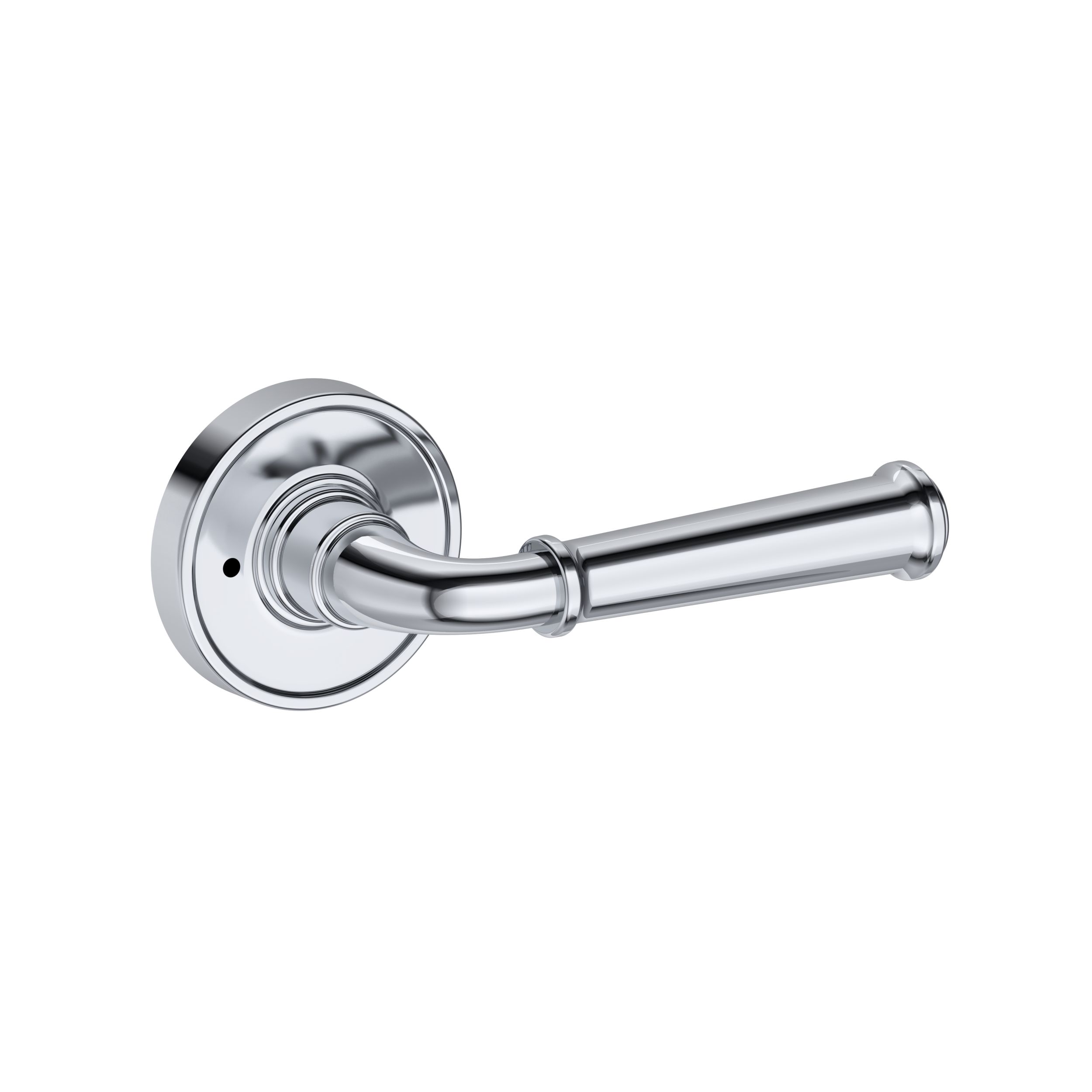 Dunsmoor Lever with Recessed Round Rose- Privacy