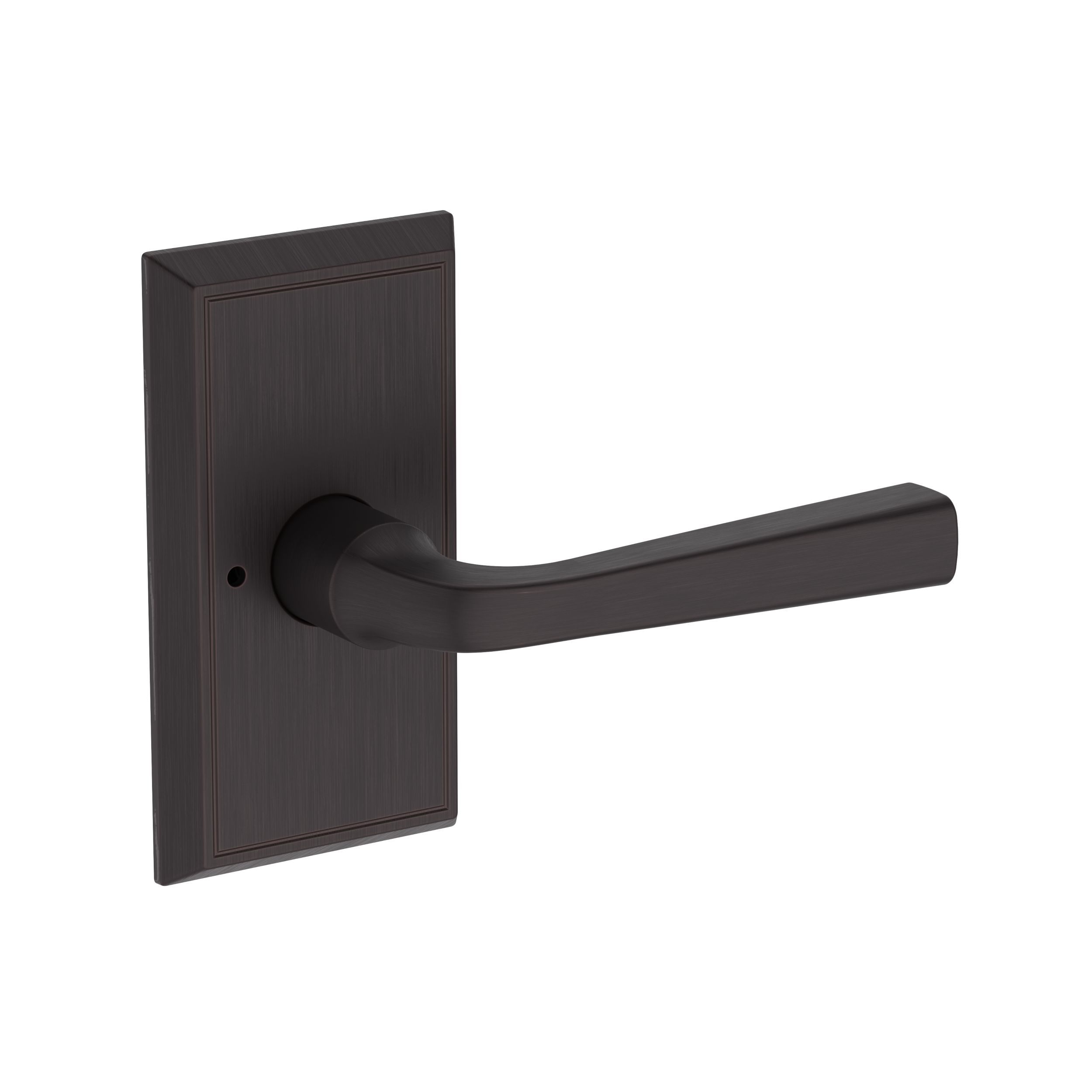 Kingvale Lever with Chamfered 5" Rose- Privacy