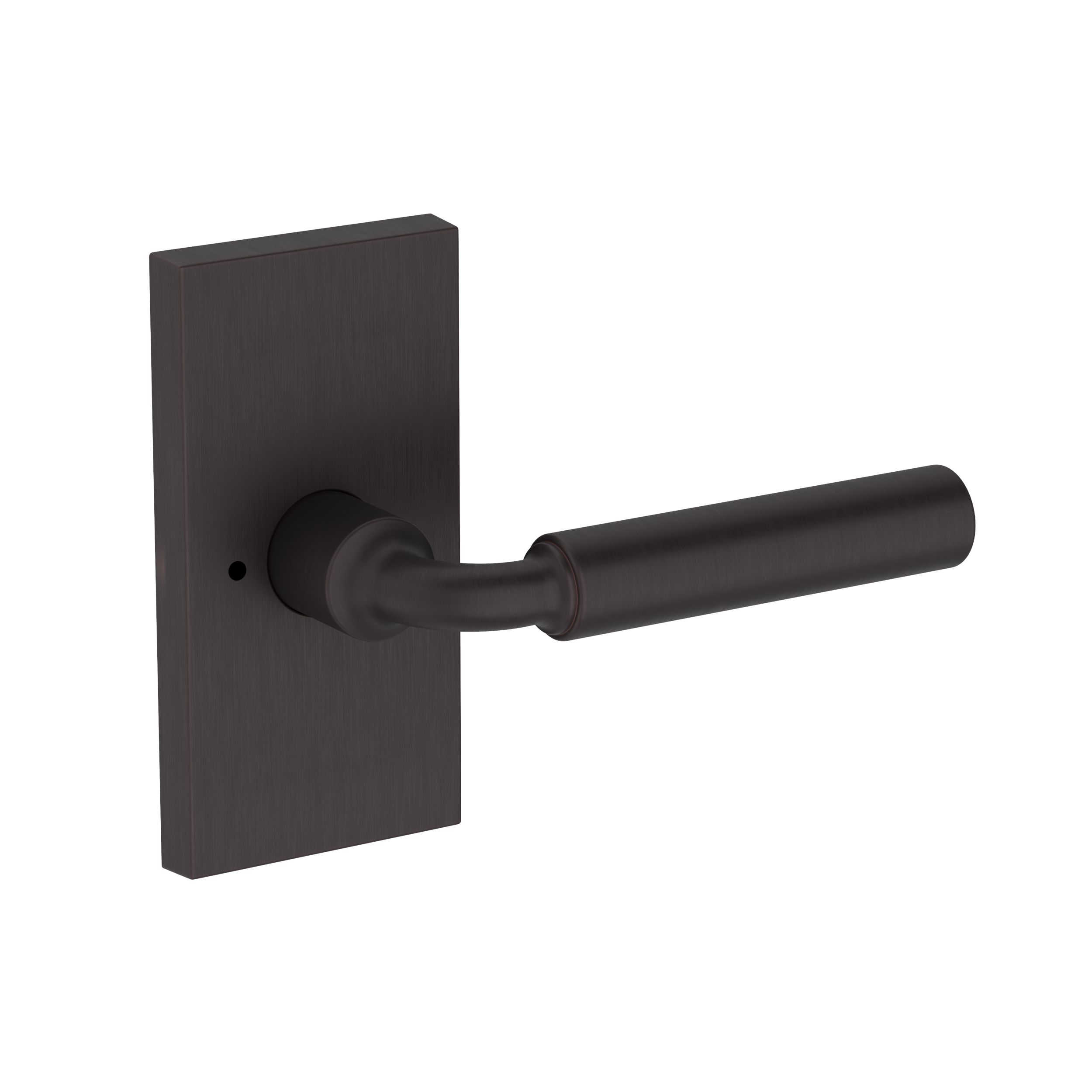 La Conner Lever with Contemporary 5" Rose- Privacy