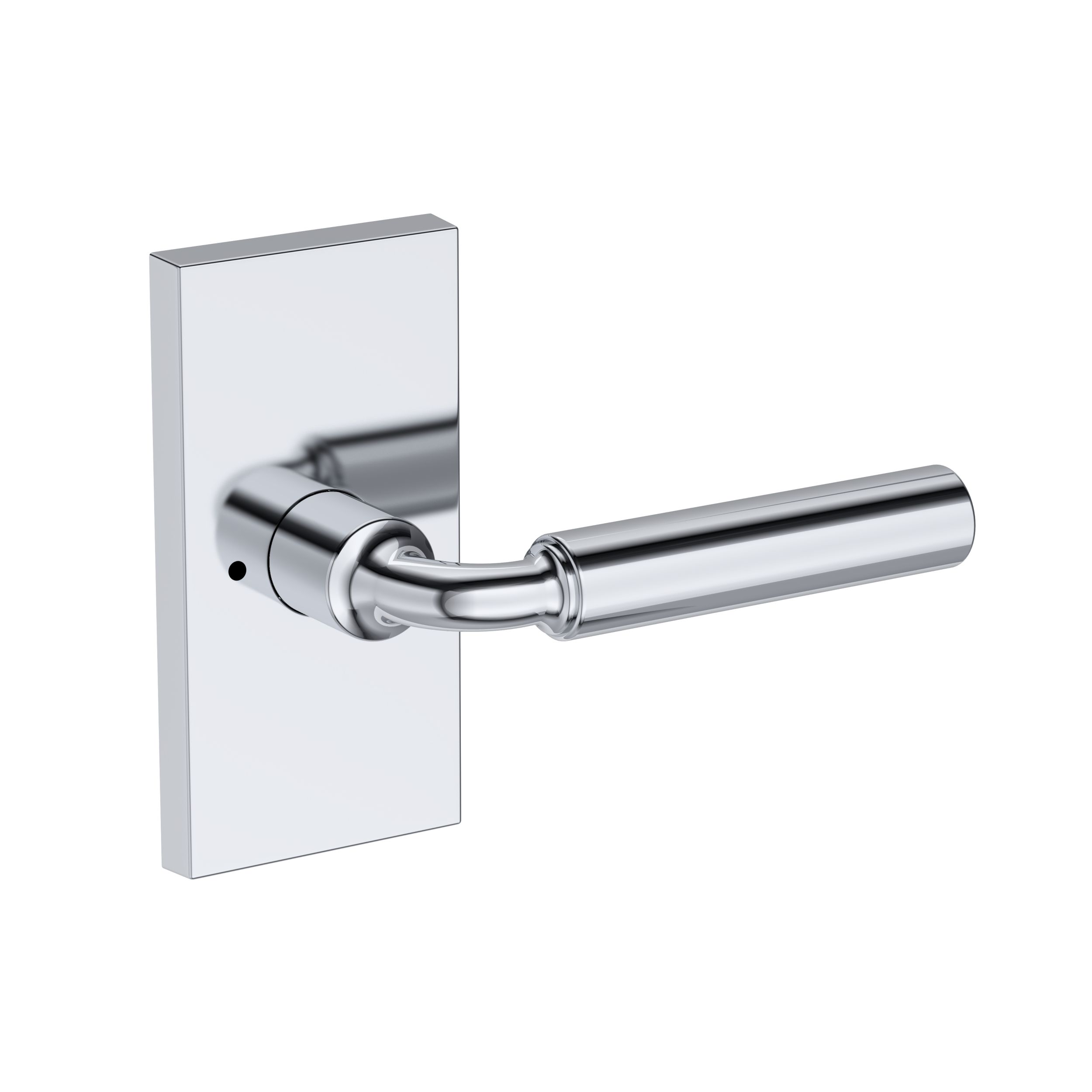 La Conner Lever with Contemporary 5" Rose- Privacy
