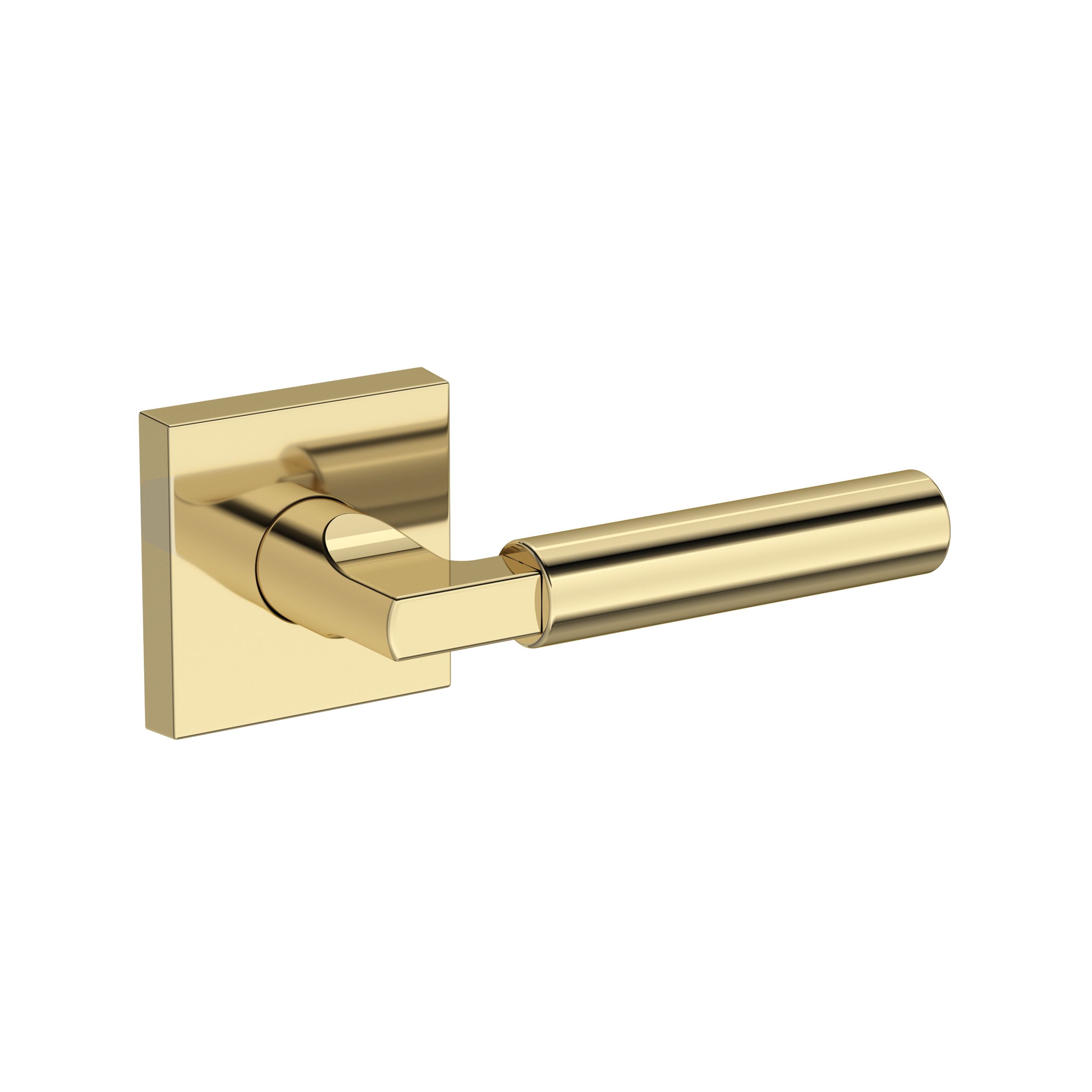 Lake Forest Lever with Contemporary  Square Rose- Full Dummy