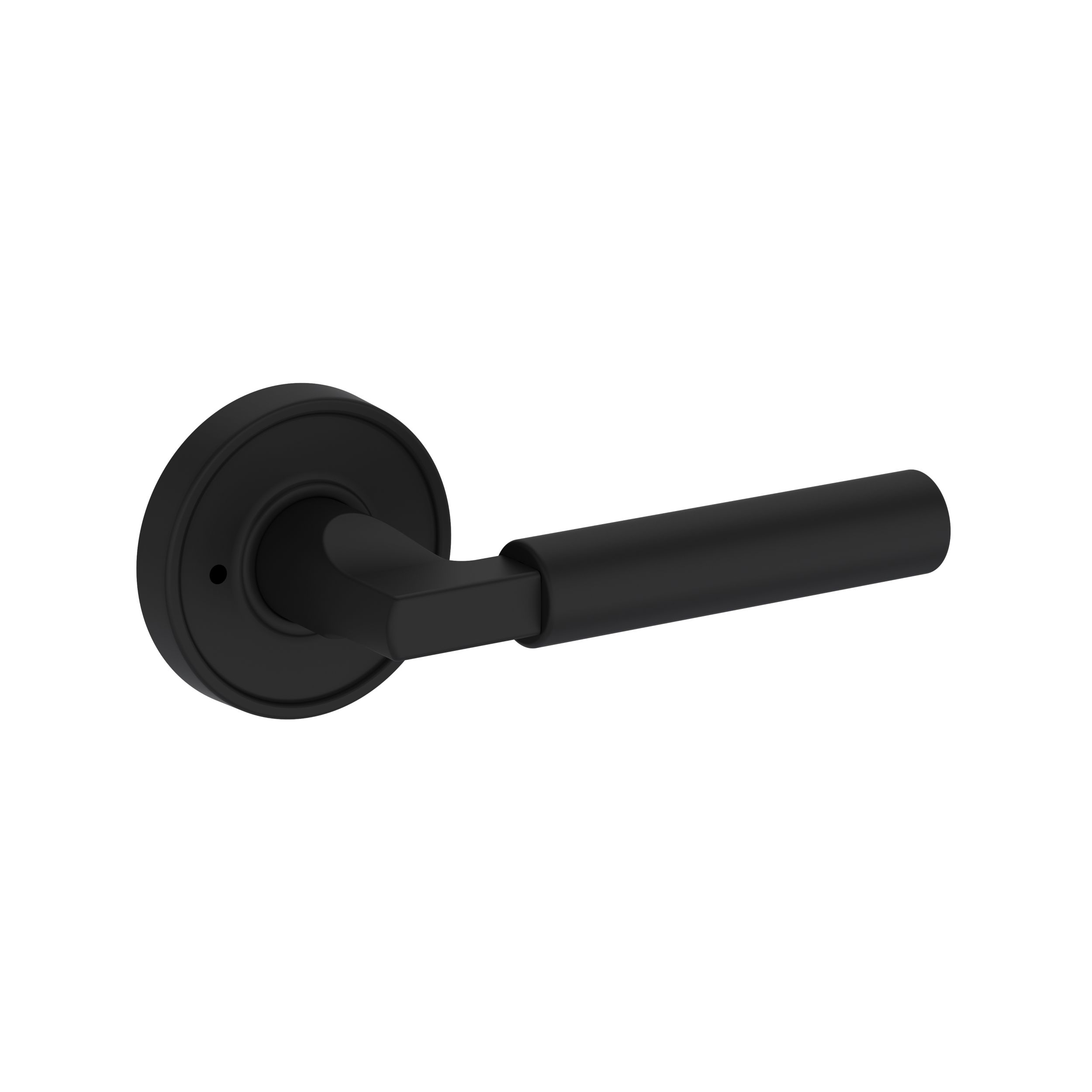 Lake Forest Lever with Recessed Round Rose- Privacy