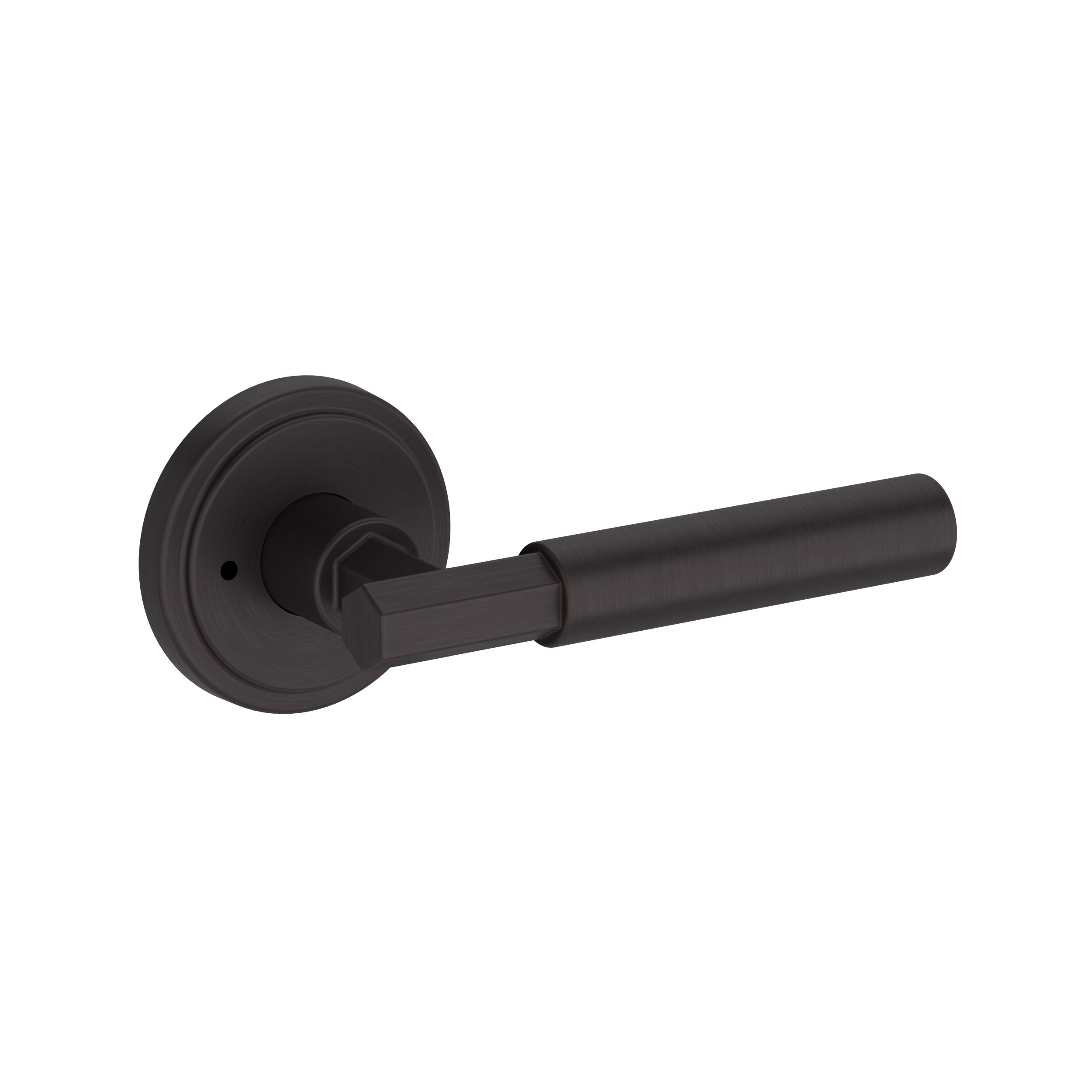 Riddling Lever with Stepped Round Rose- Privacy