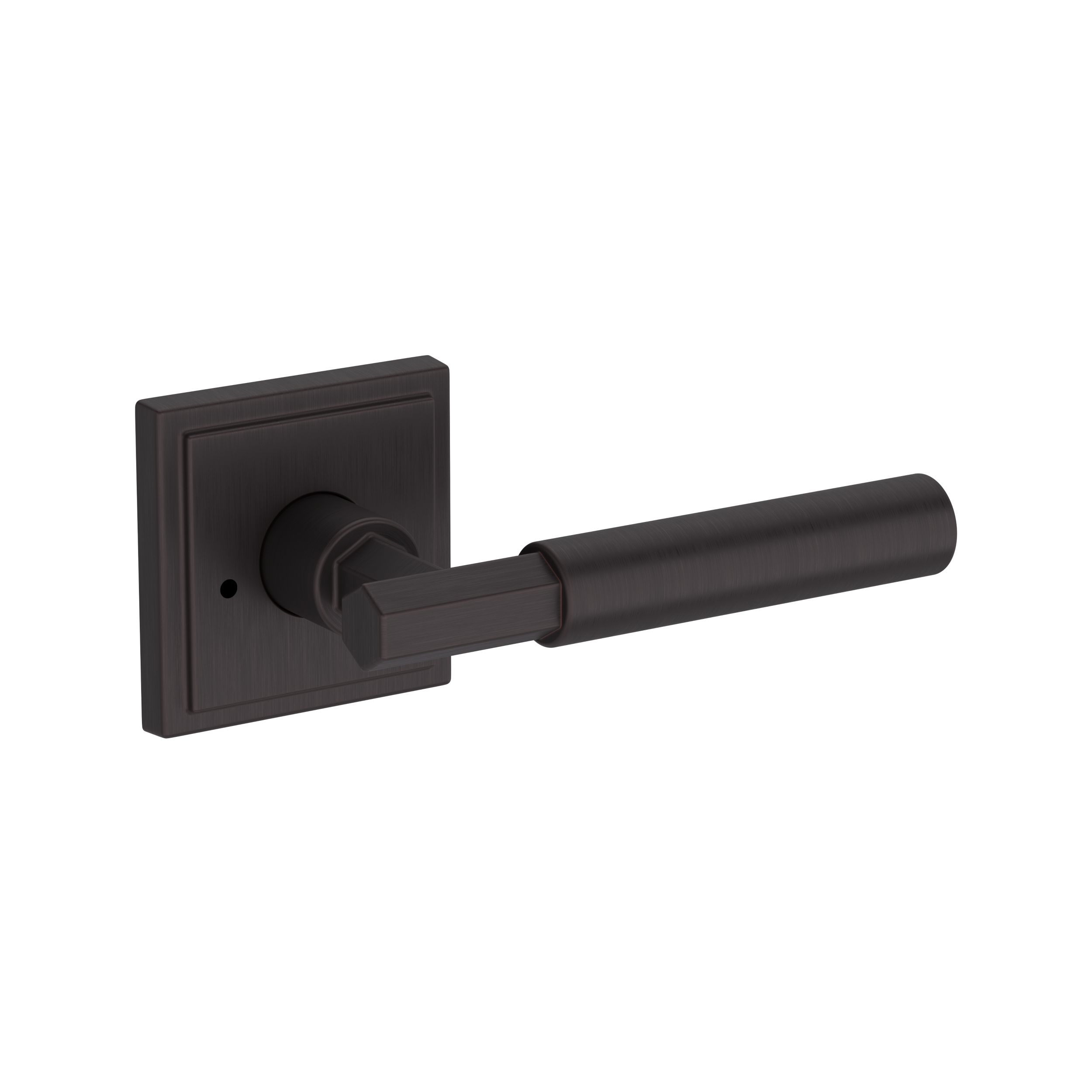 Riddling Lever with Stepped Square Rose- Privacy