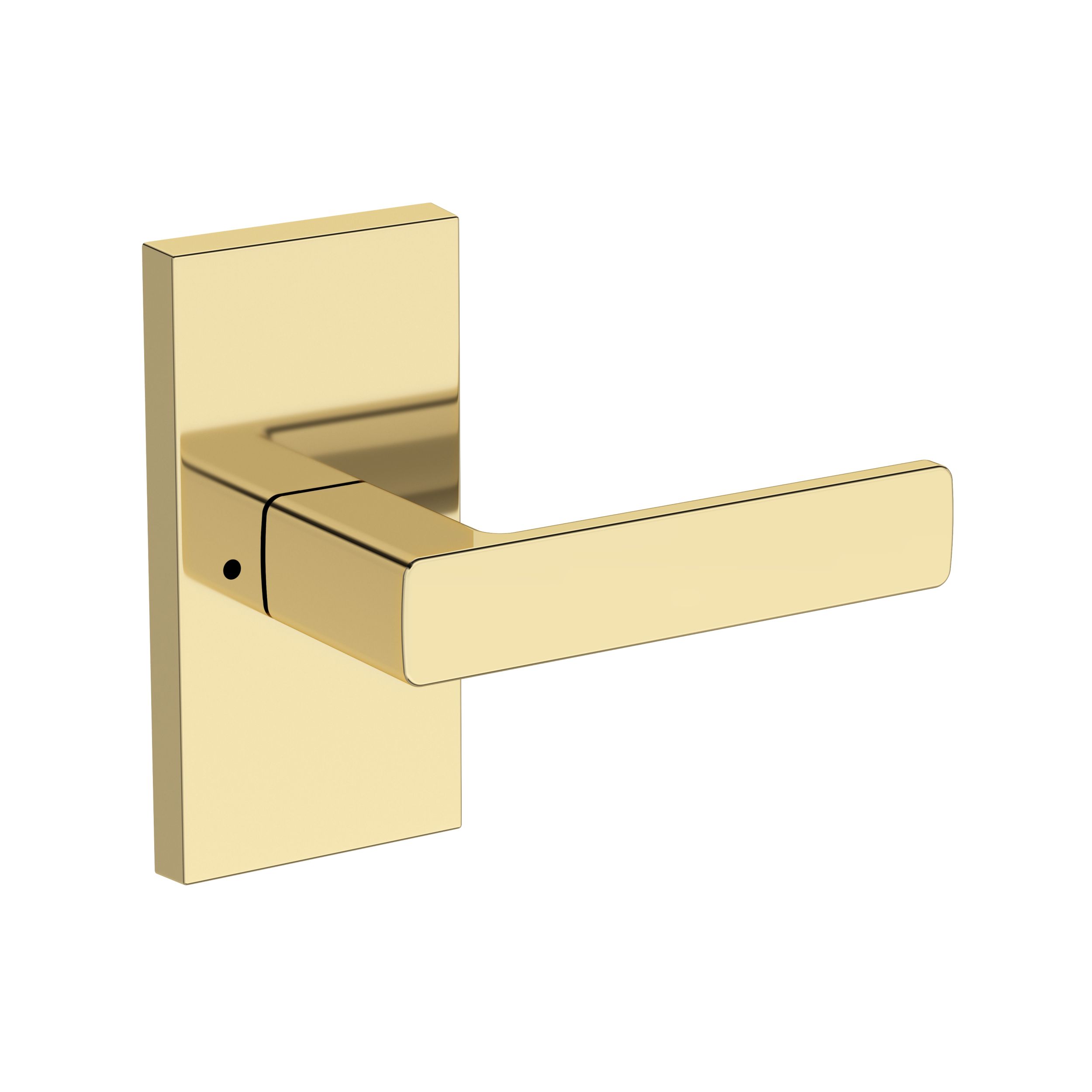 Sharpewood Lever with Contemporary 5" Rose- Privacy