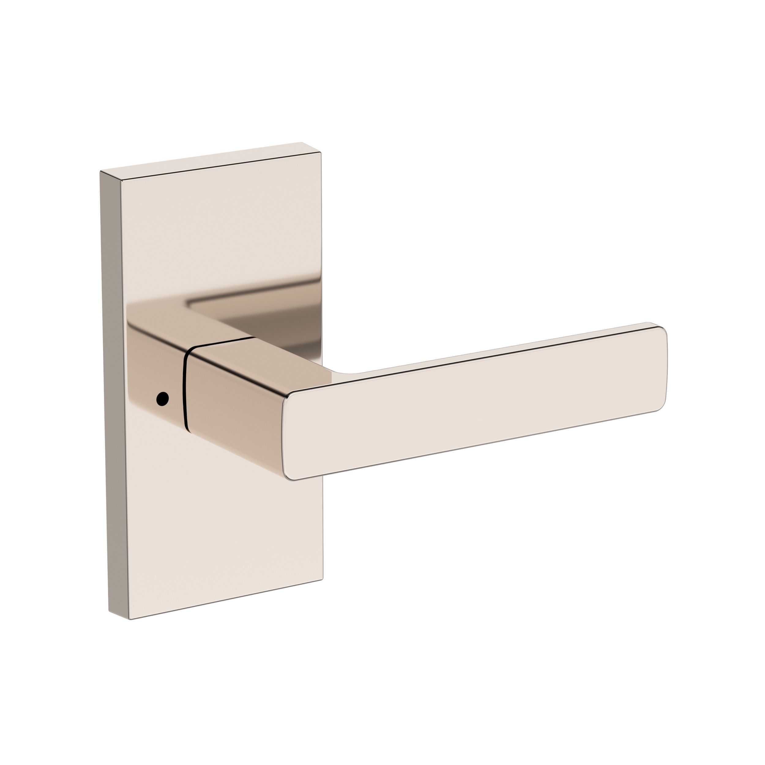 Sharpewood Lever with Contemporary 5" Rose- Privacy