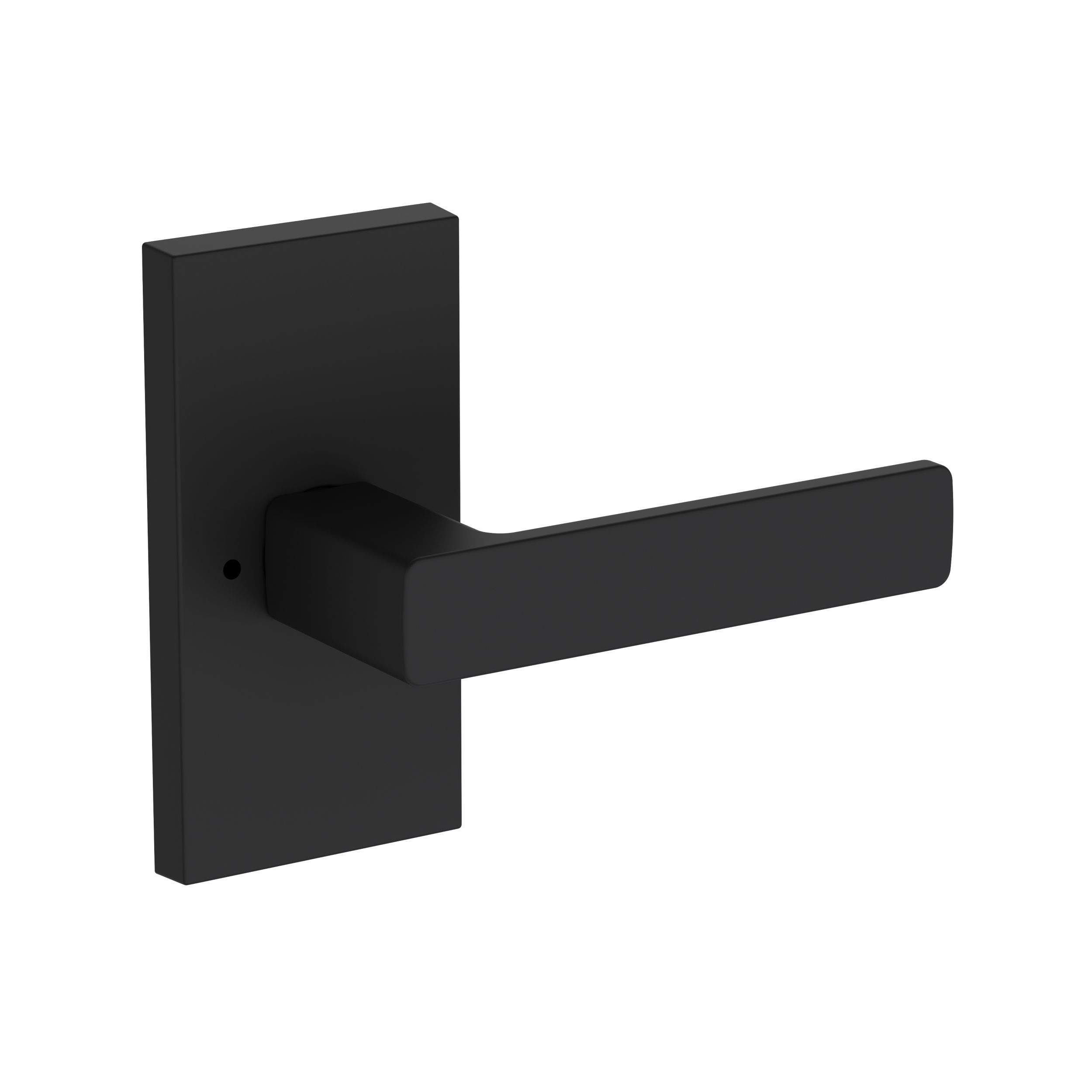 Sharpewood Lever with Contemporary 5" Rose- Privacy