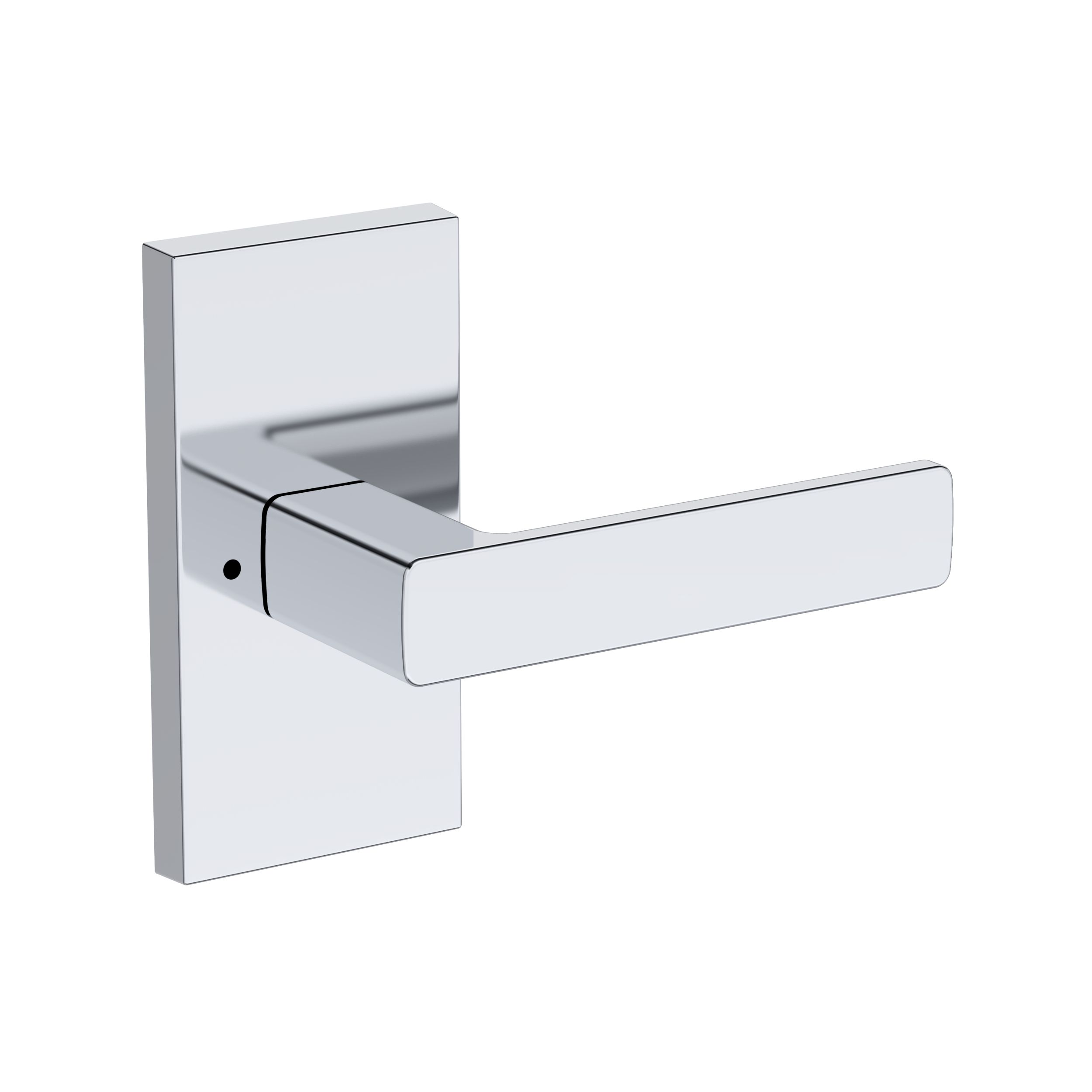 Sharpewood Lever with Contemporary 5" Rose- Privacy