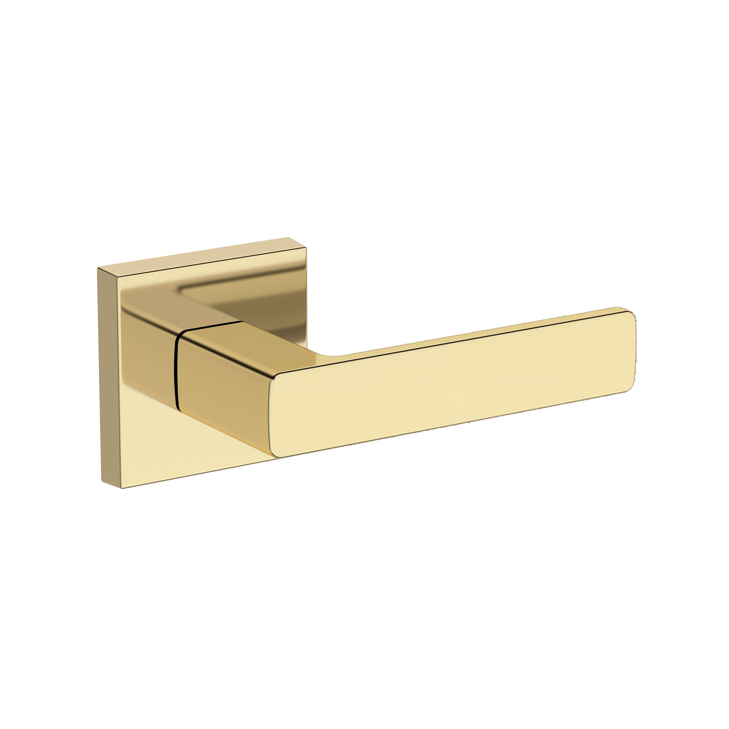 Sharpewood Lever with Contemporary Square Rose- Passage