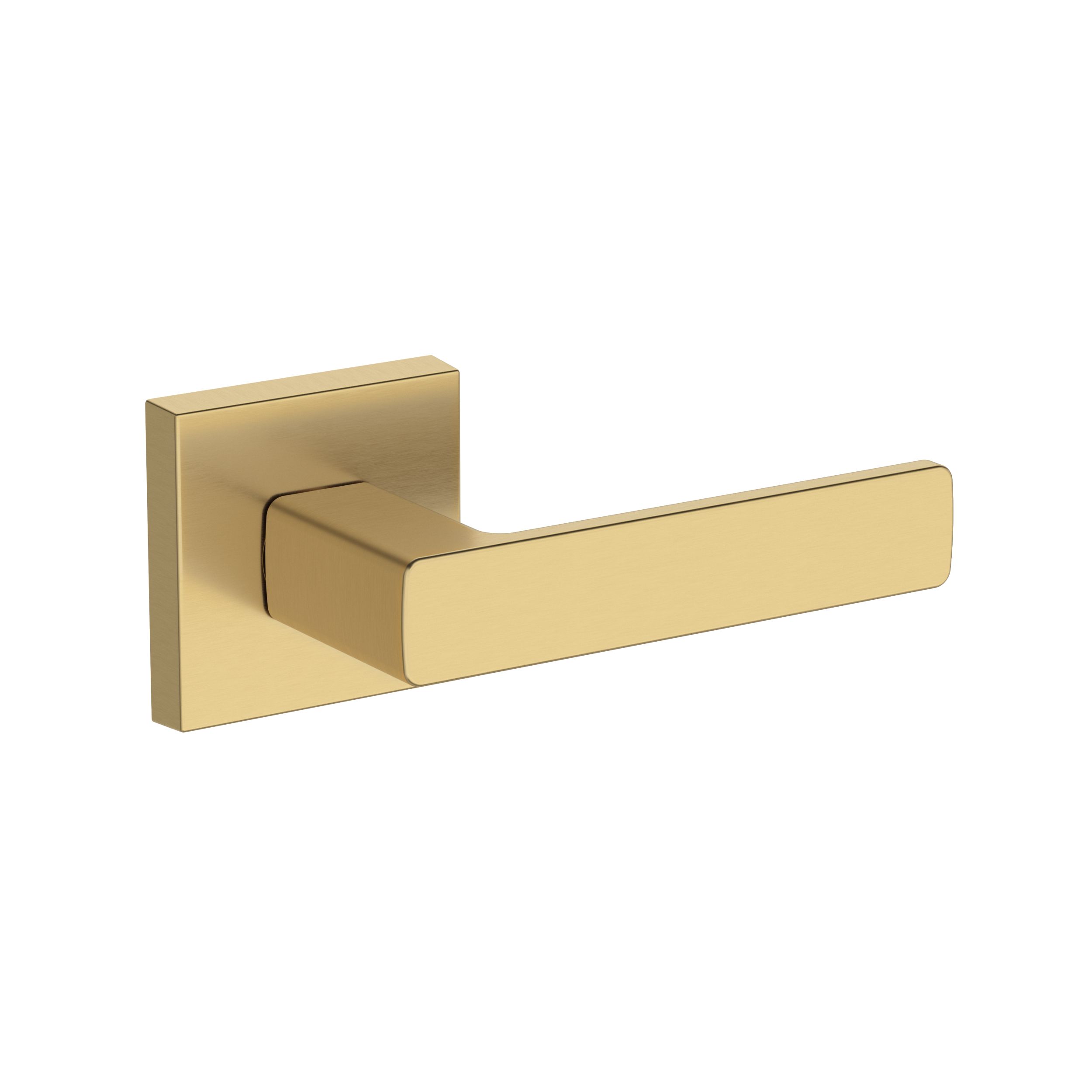 Sharpewood Lever with Contemporary Square Rose- Passage