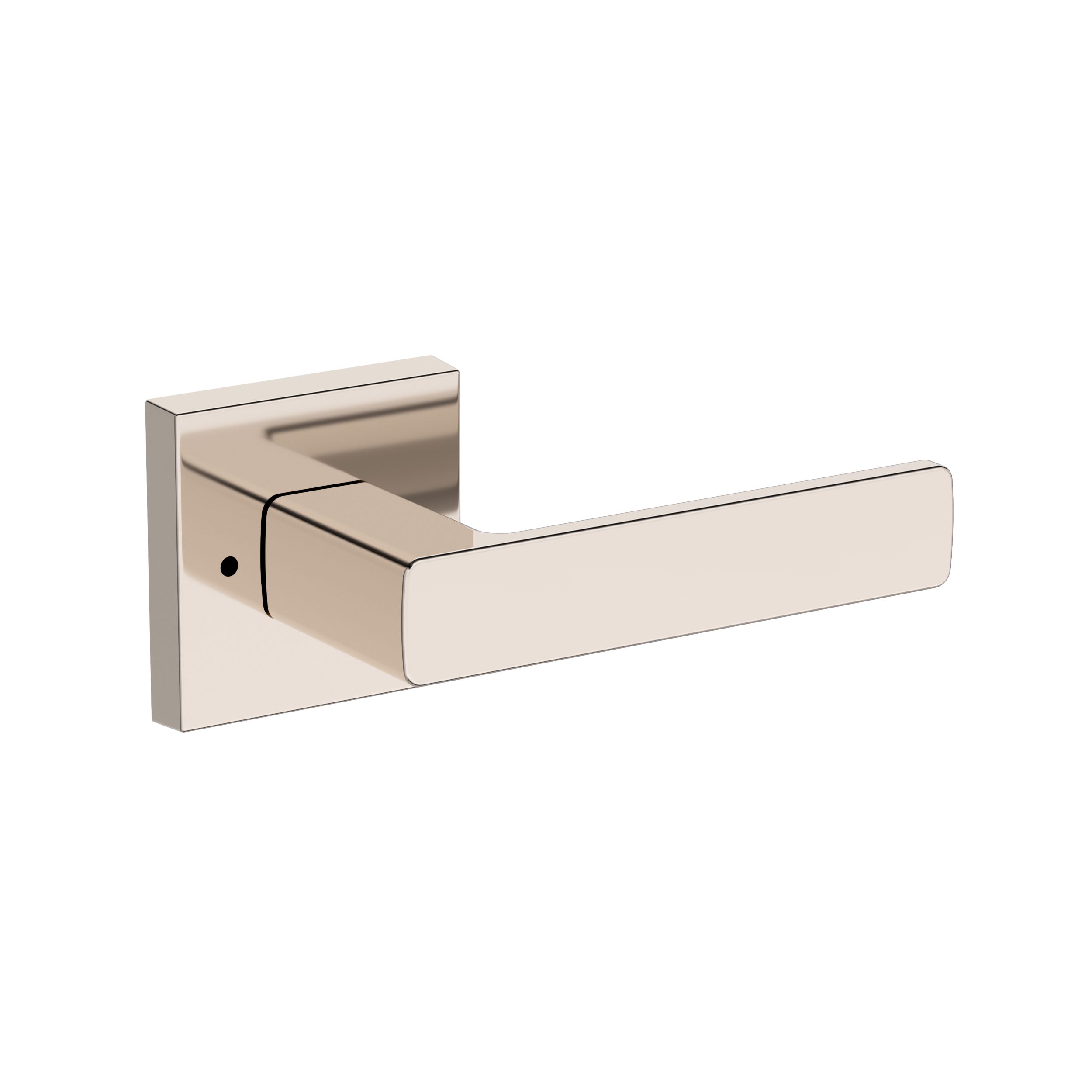 Sharpewood Lever with Contemporary Square Rose- Privacy