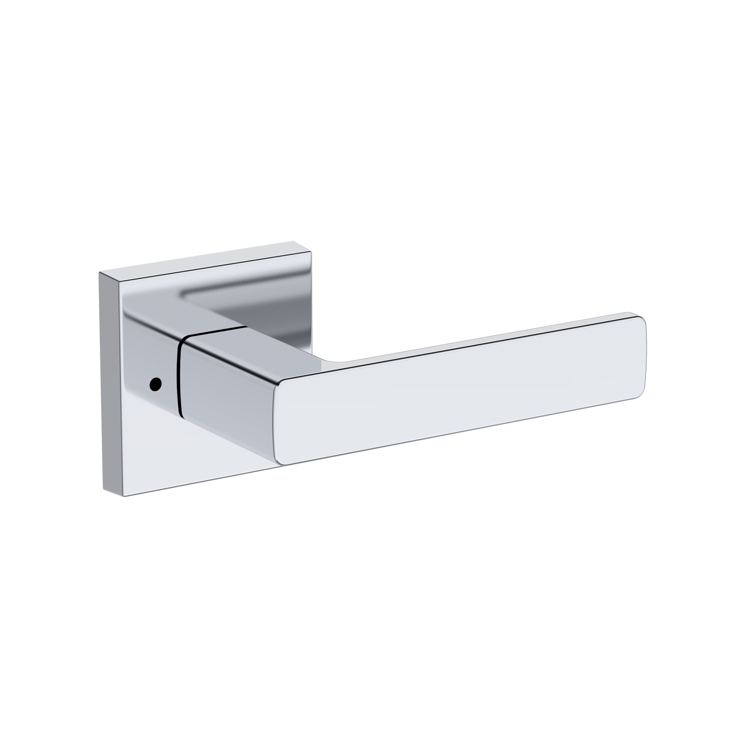 Sharpewood Lever with Contemporary Square Rose- Privacy
