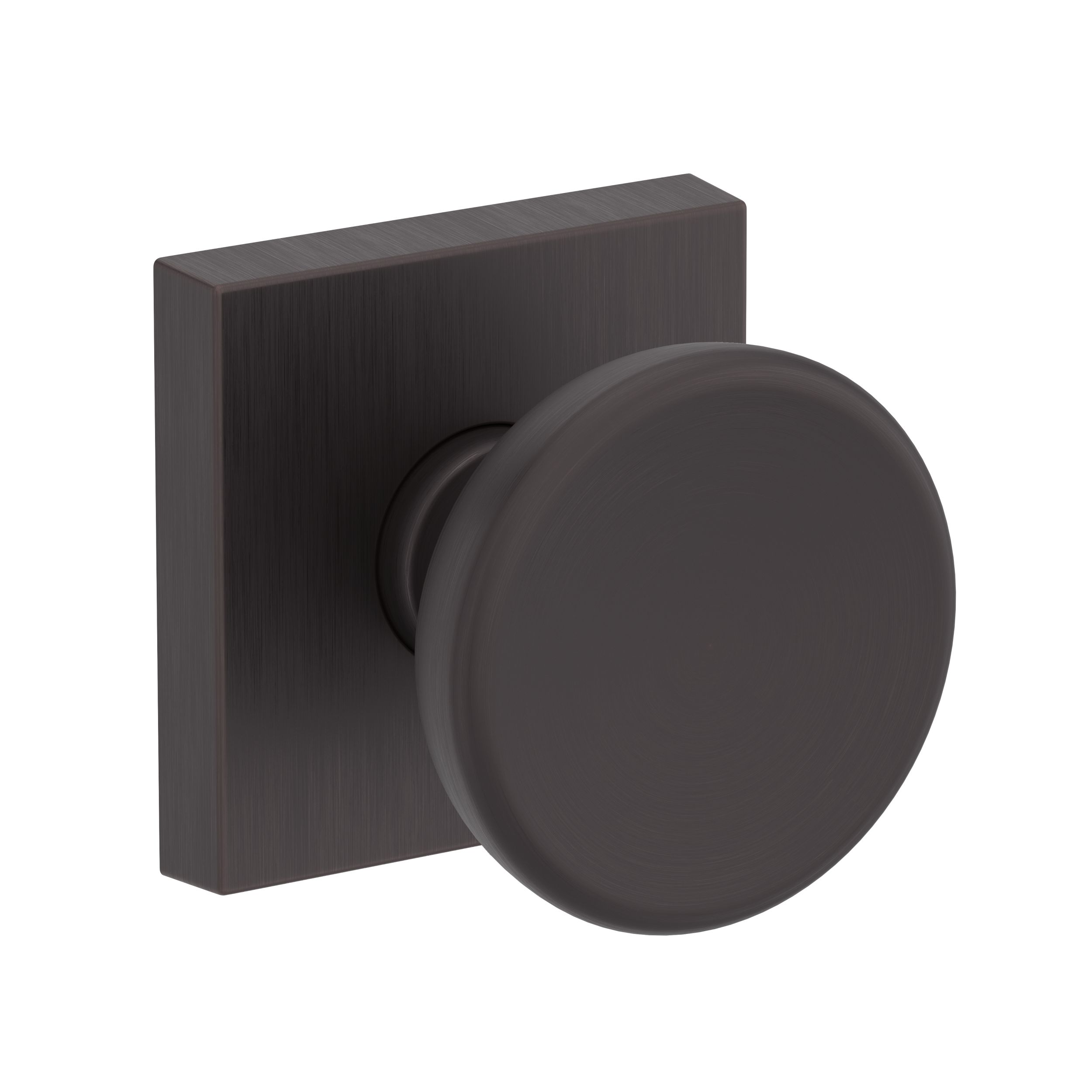 Solvang Knob with Contemporary Square Rose- Passage