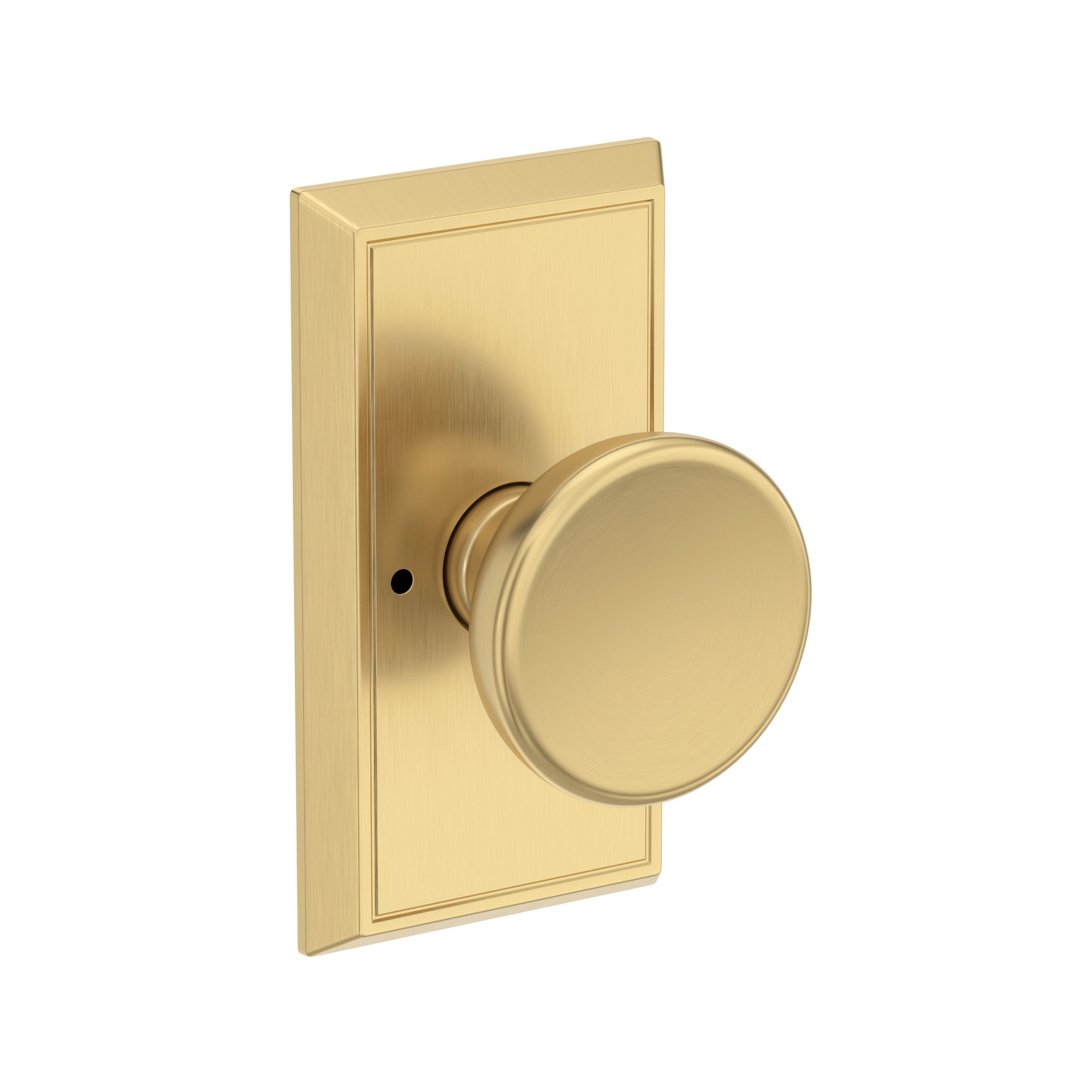 Solvang Knob with Chamfered 5" Rose- Privacy