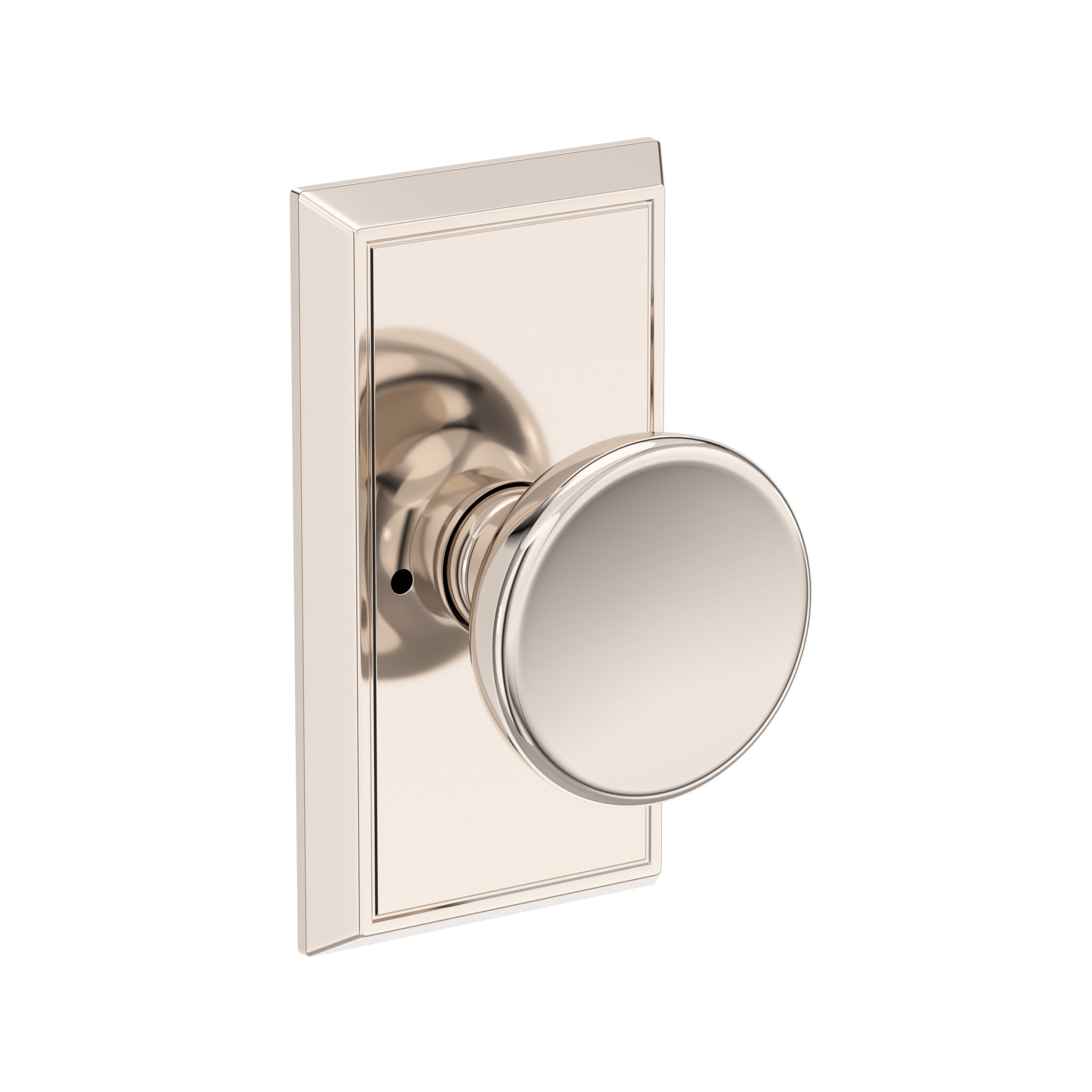 Solvang Knob with Chamfered 5" Rose- Privacy