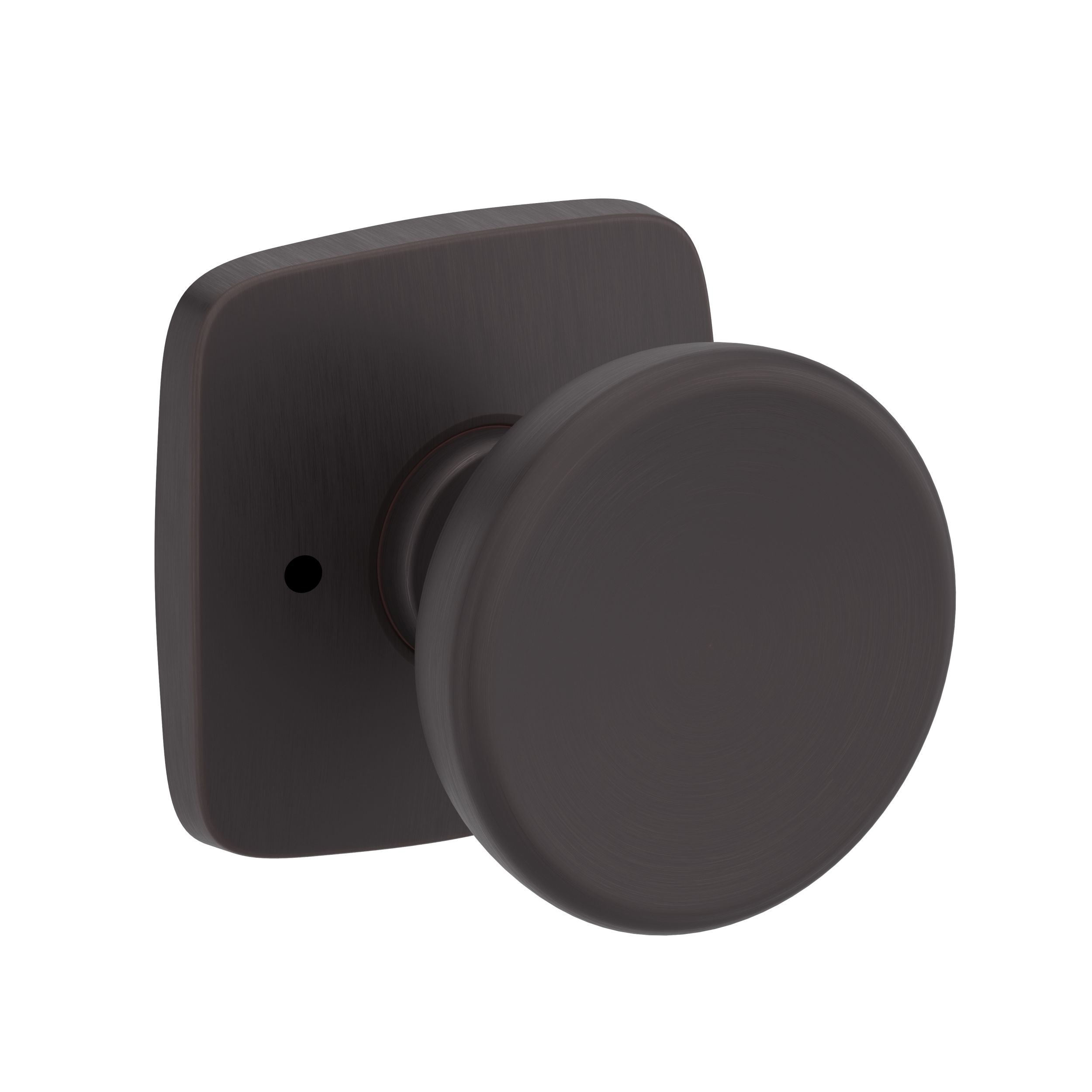 Solvang Knob with Soft Square Rose- Privacy