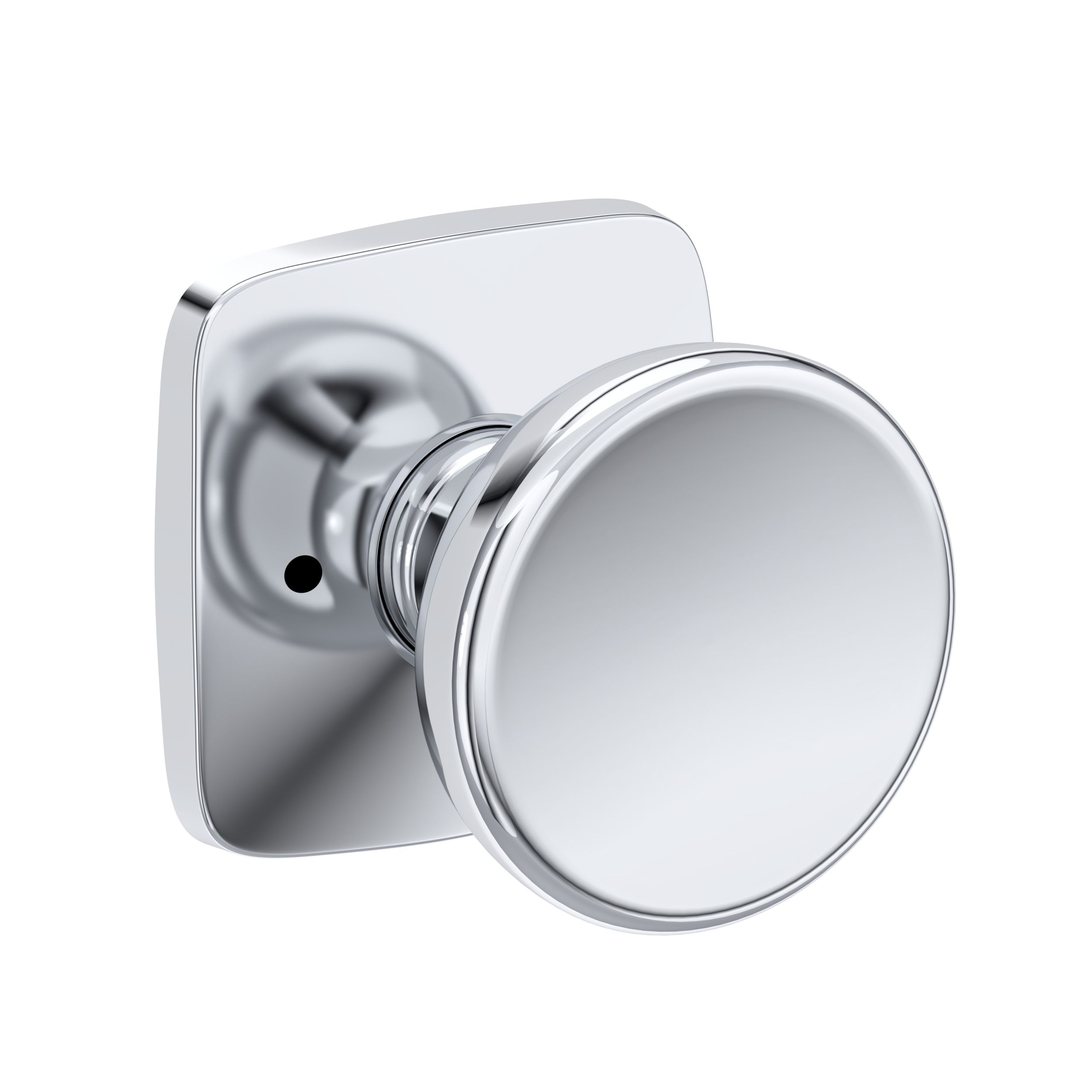 Solvang Knob with Soft Square Rose- Privacy