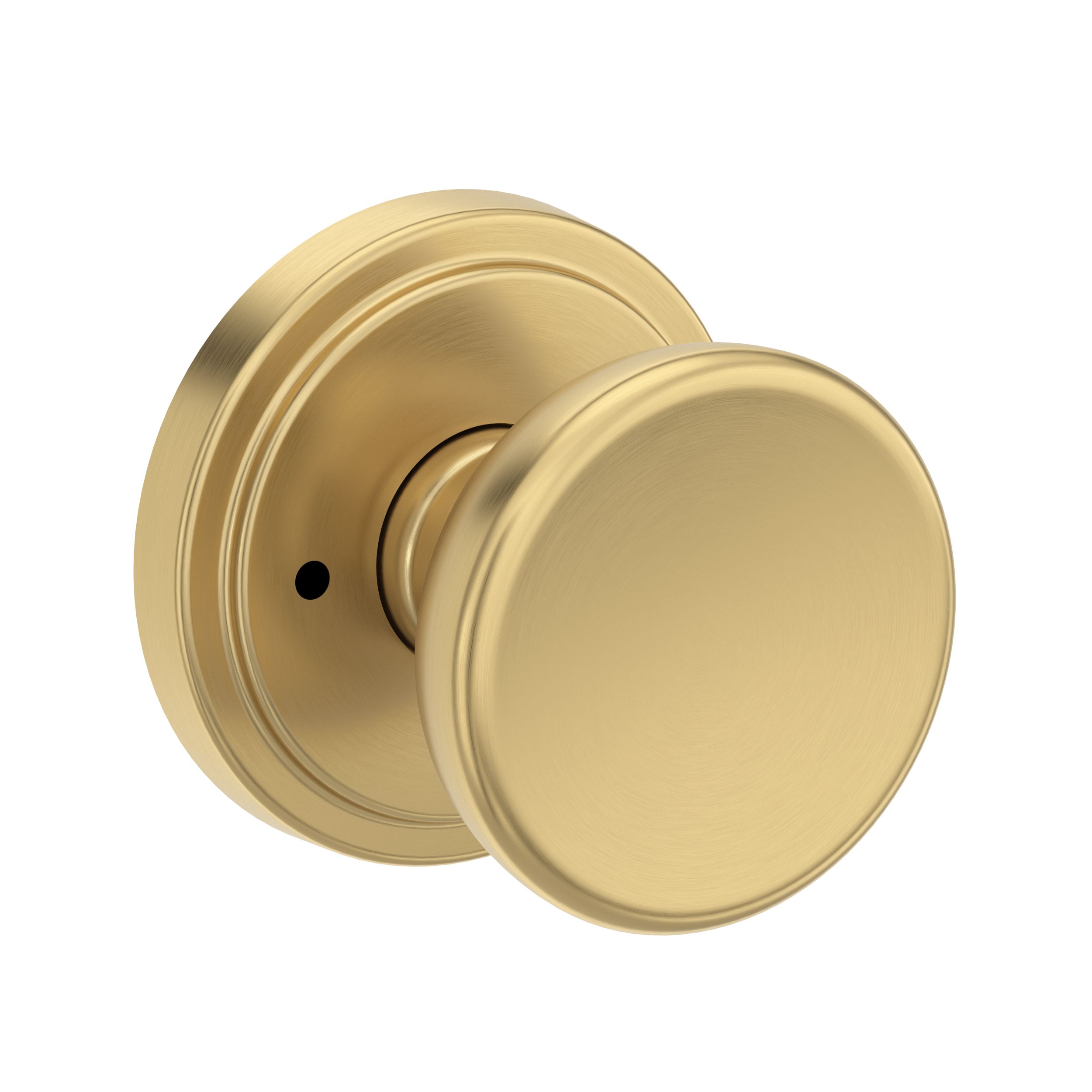 Solvang Knob with Stepped Round Rose- Privacy