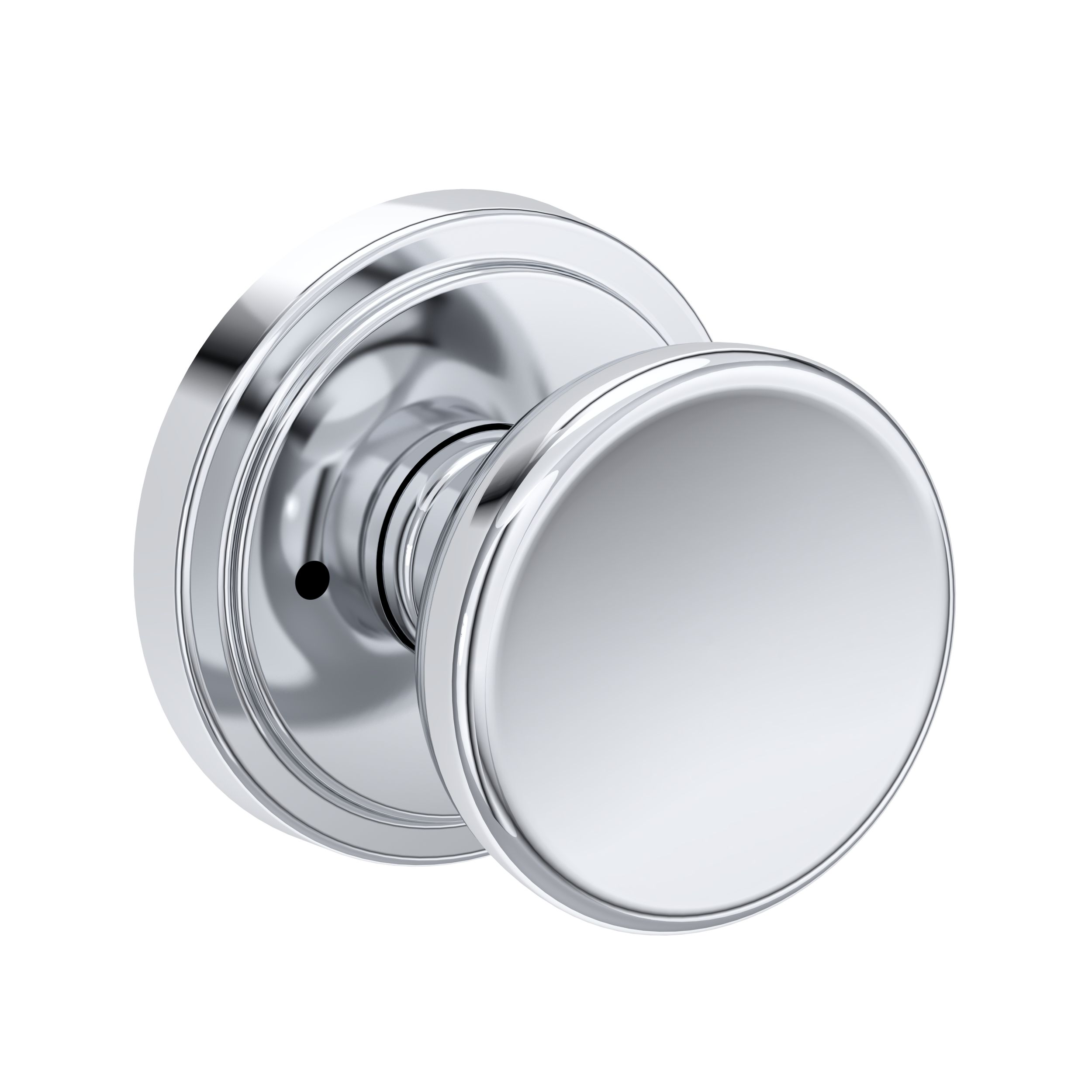 Solvang Knob with Stepped Round Rose- Privacy