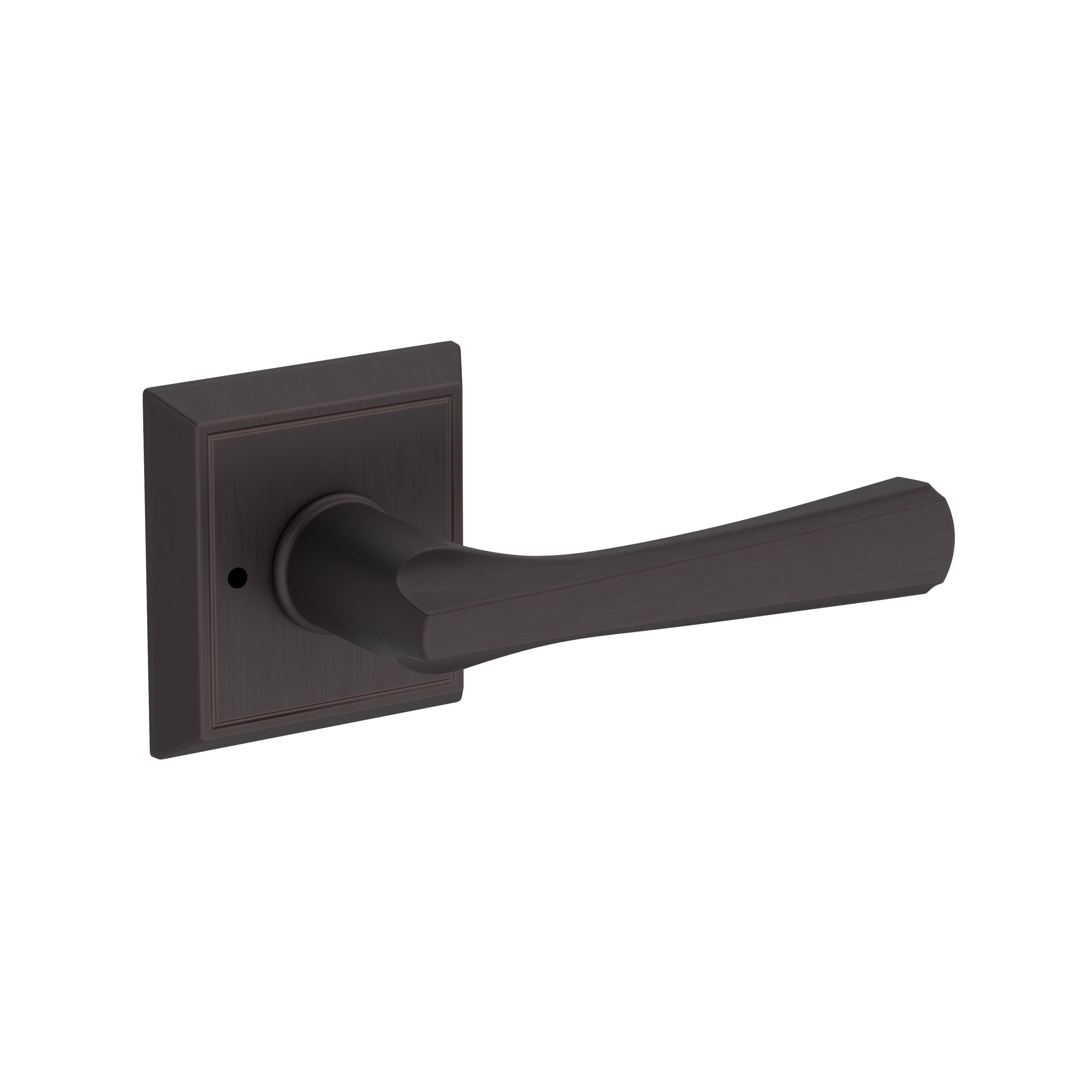 Wyndcliff Lever with Chamfered Square Rose- Privacy