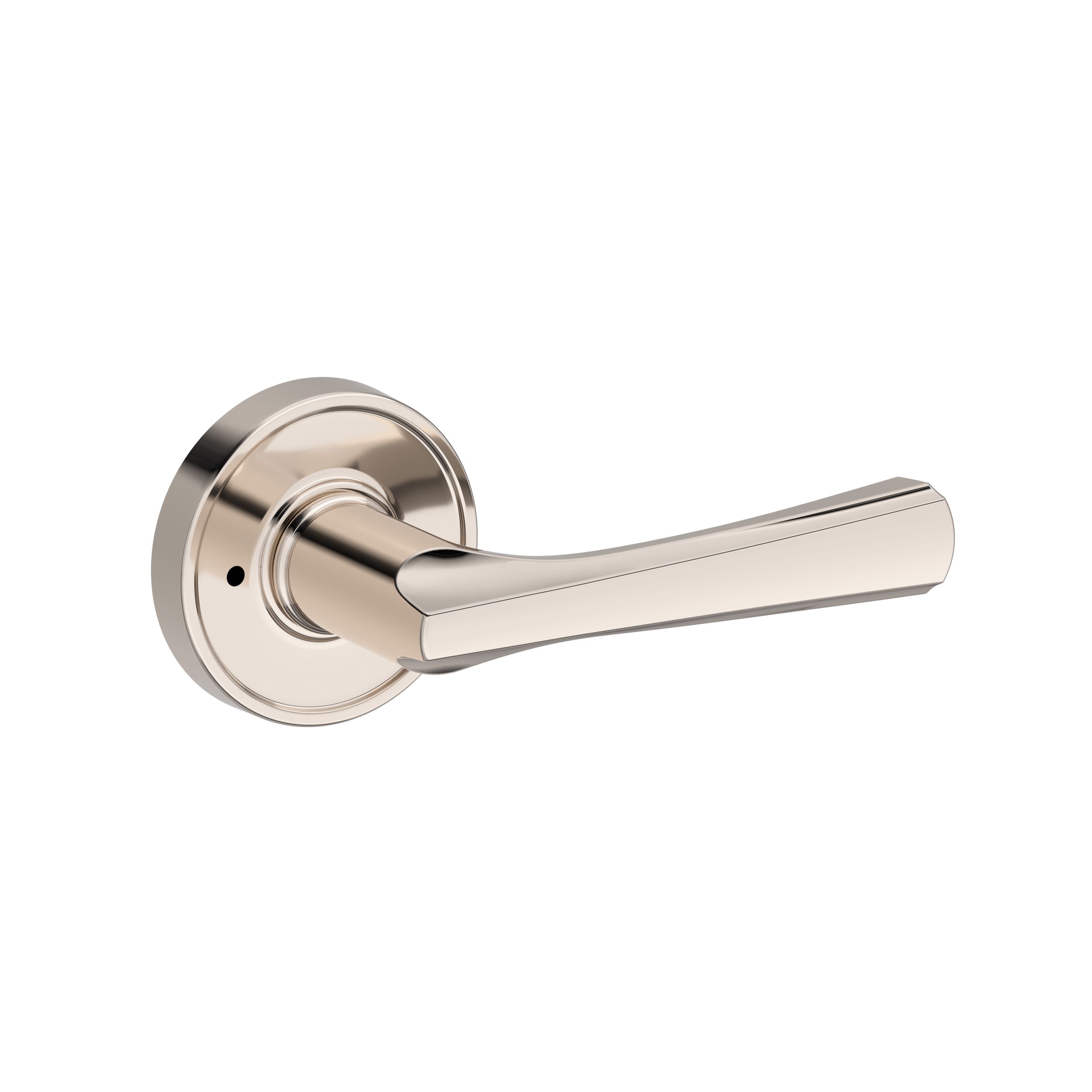 Wyndcliff Lever with Recessed Round Rose- Privacy