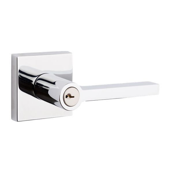 Baldwin PV.SQU.CSR Reserve Square Privacy Leverset With Contemporary Square Rosette