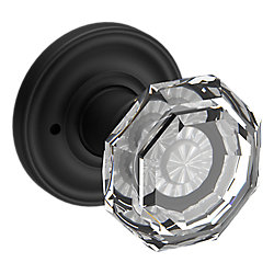 Crystal Knob & Traditional Round Rose- Privacy