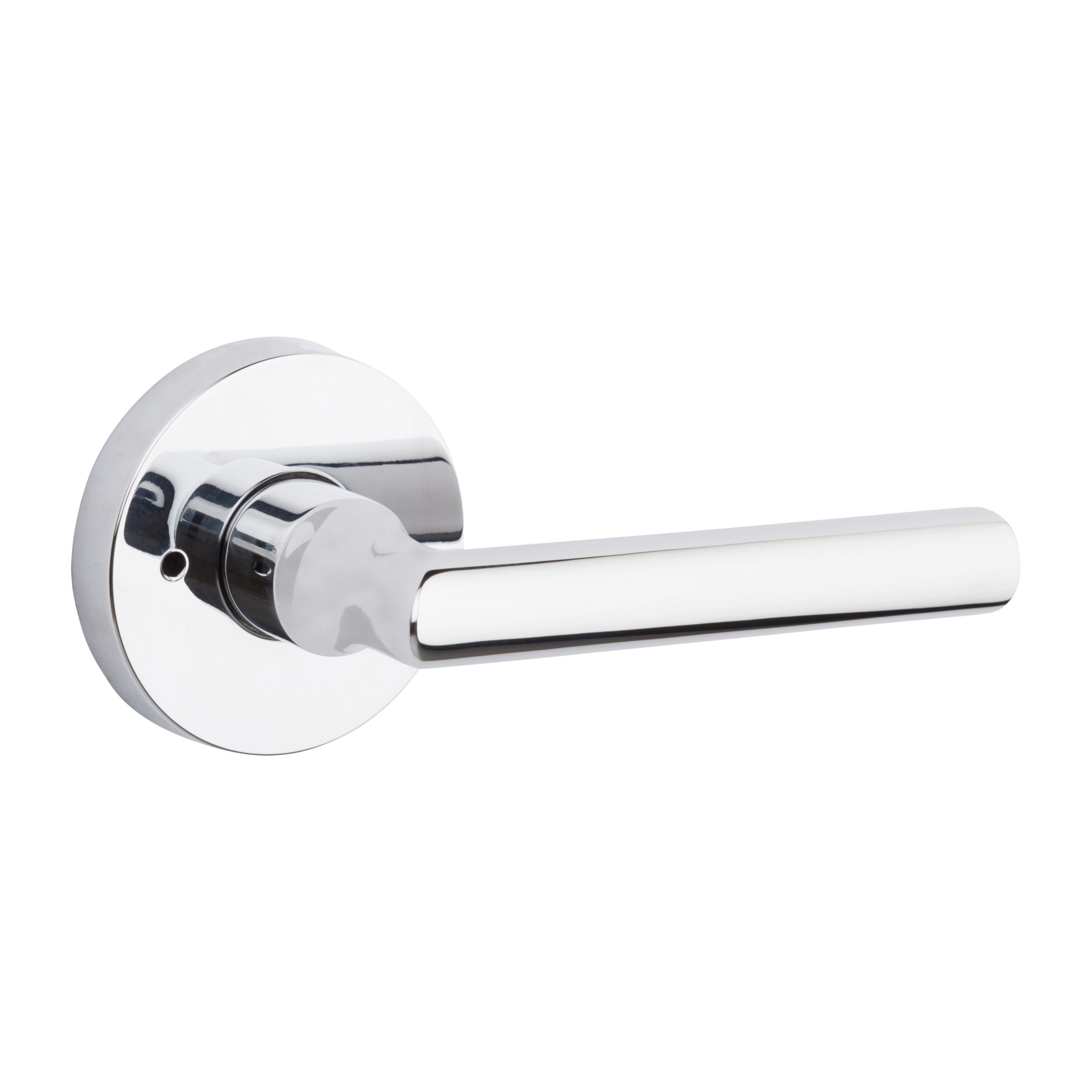 Tube Lever & Contemporary Round Rose- Privacy