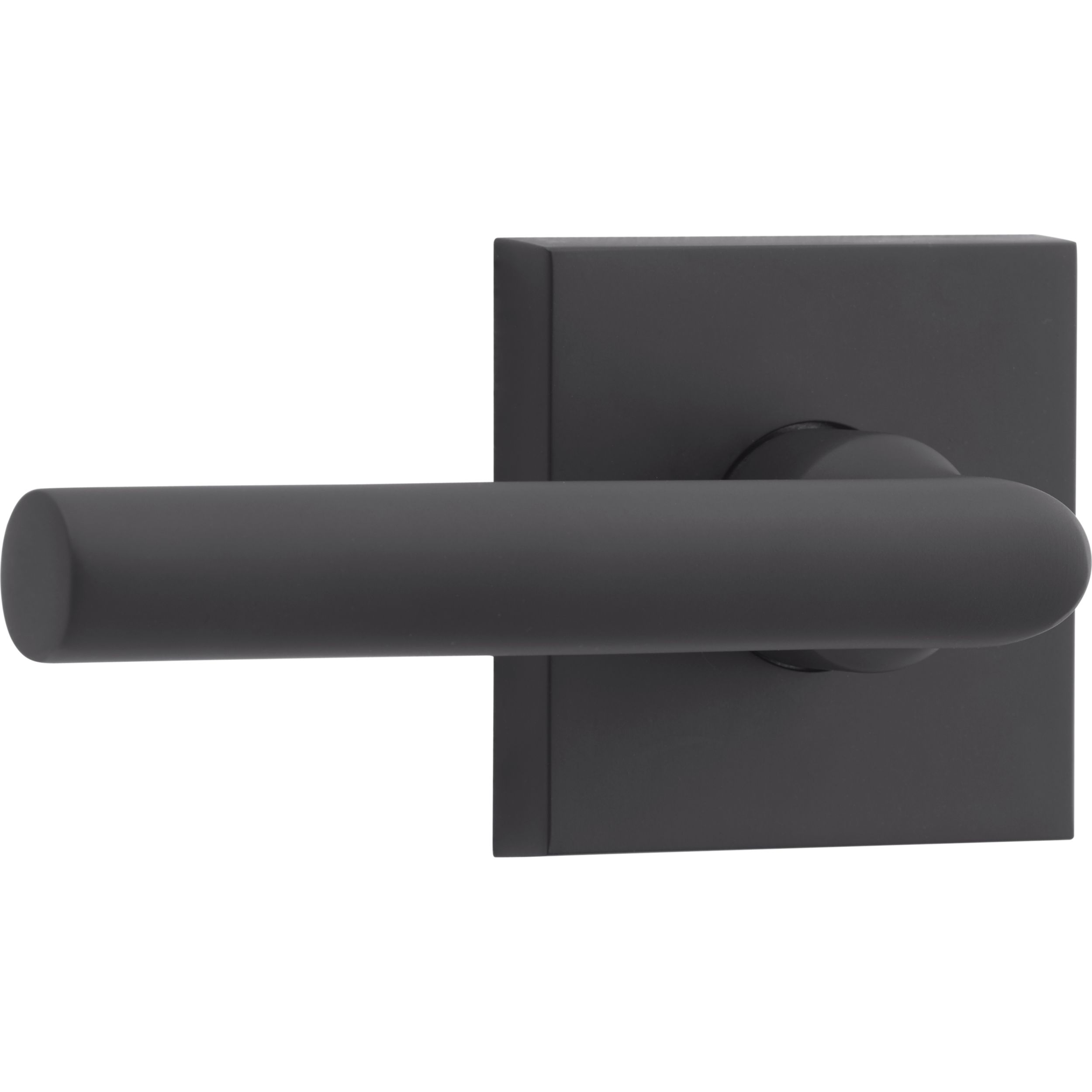 Tube Lever & Contemporary Square Rose- Privacy