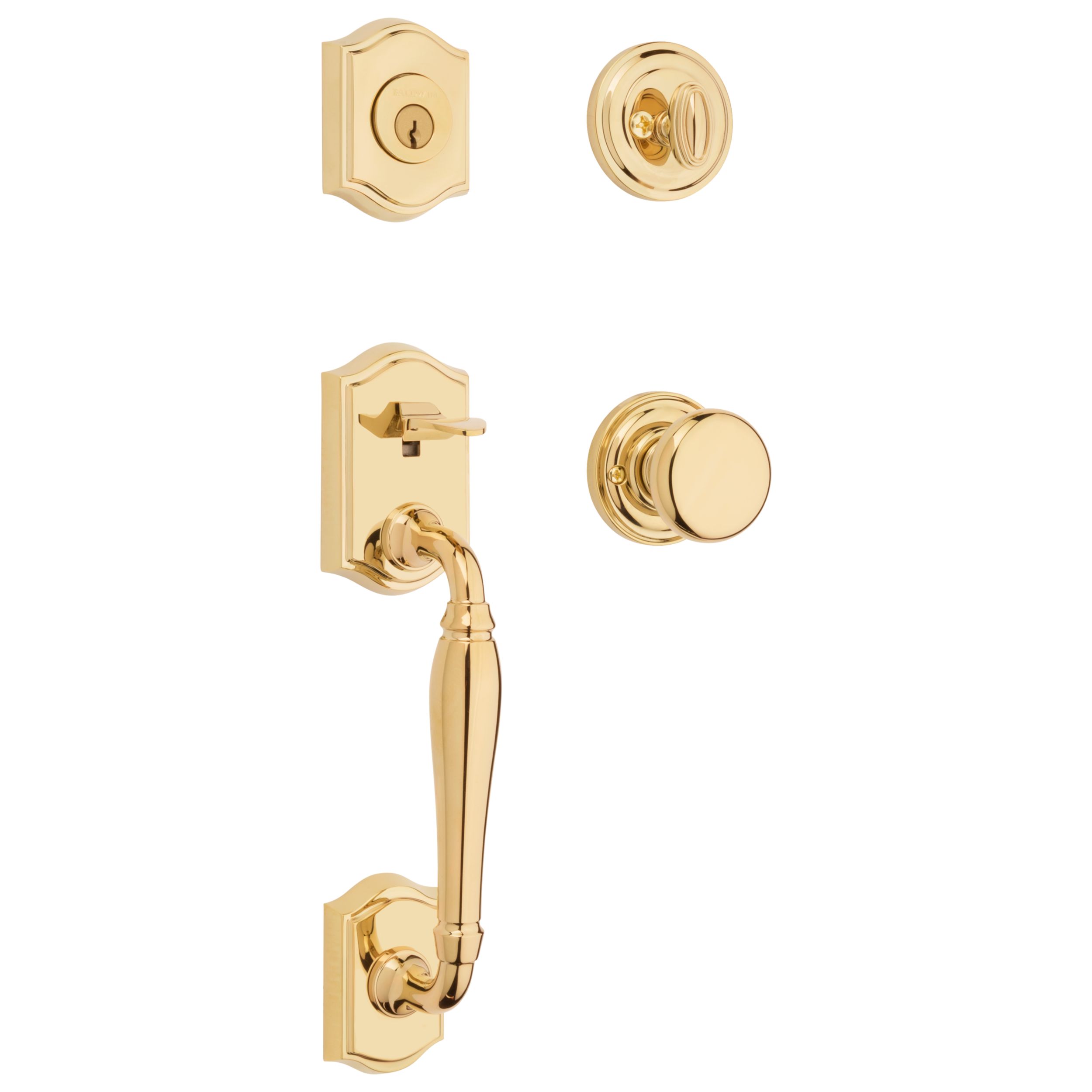 Classic Brass Interior Mortise Lock Set with Thumbturn Unlacquered Brass (Will Patina Naturally)