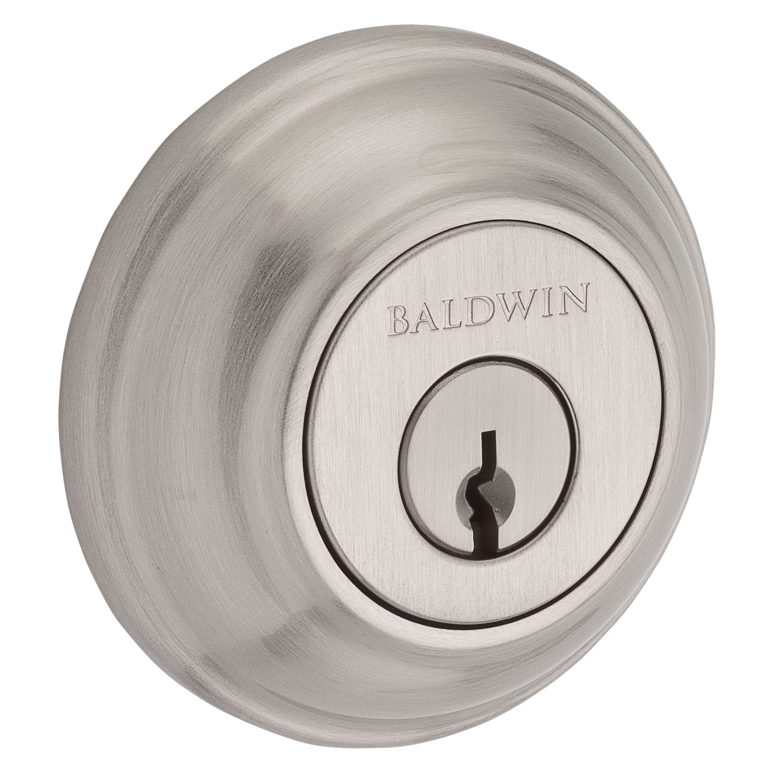 Traditional Round Deadbolt - Satin Nickel